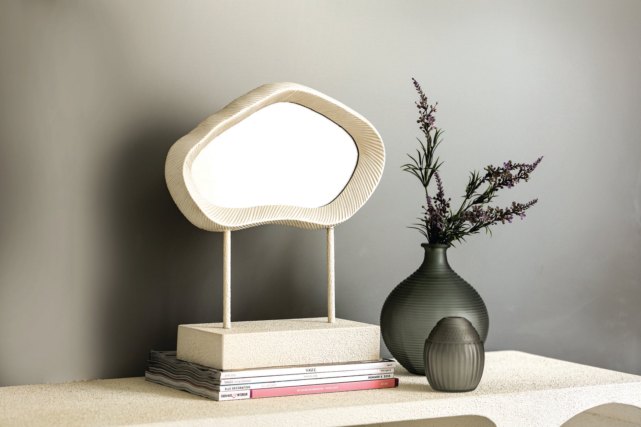 Spiegel Eilish White Poly Organic Low