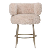 Hair Cream Bar Chair Champagne Metal Base