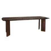 Eettafel Liber Brown Mango Wood 280cm Gold Leg