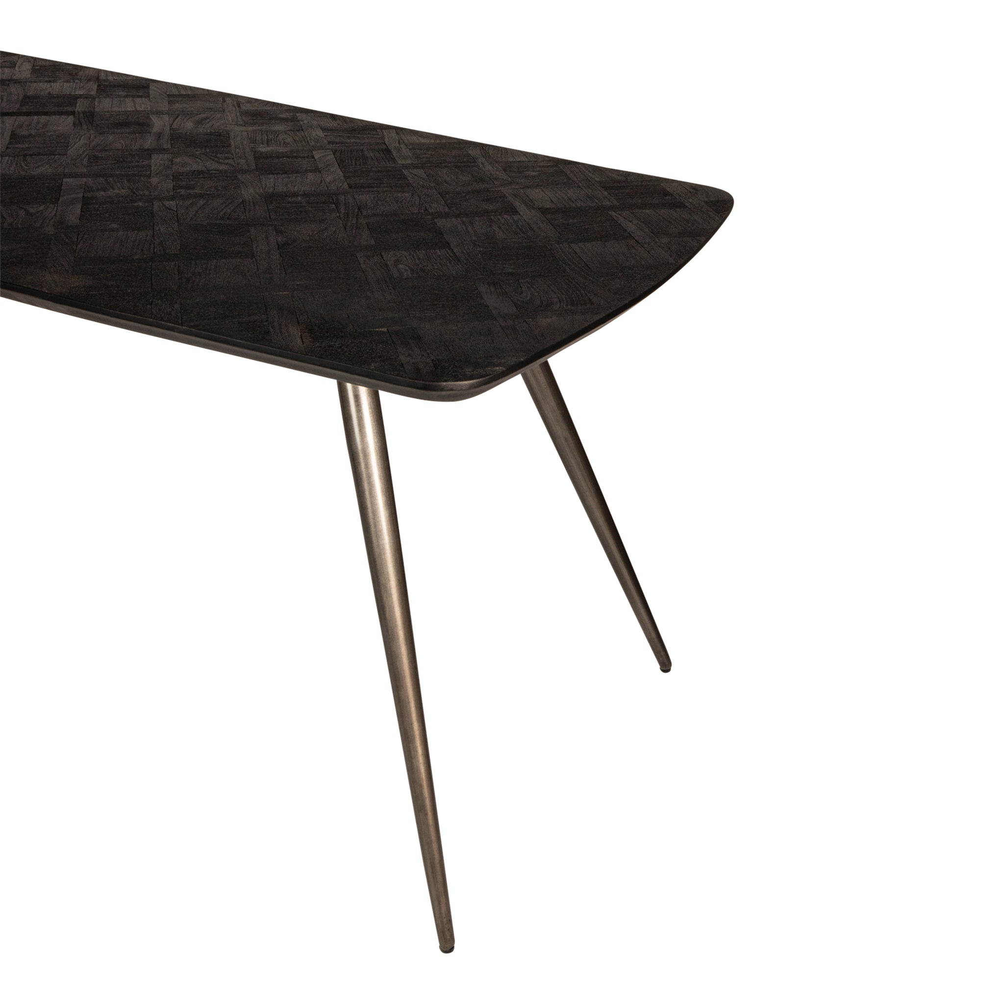 Eettafel Fieron Black Acaia Wooden Oval 240cm