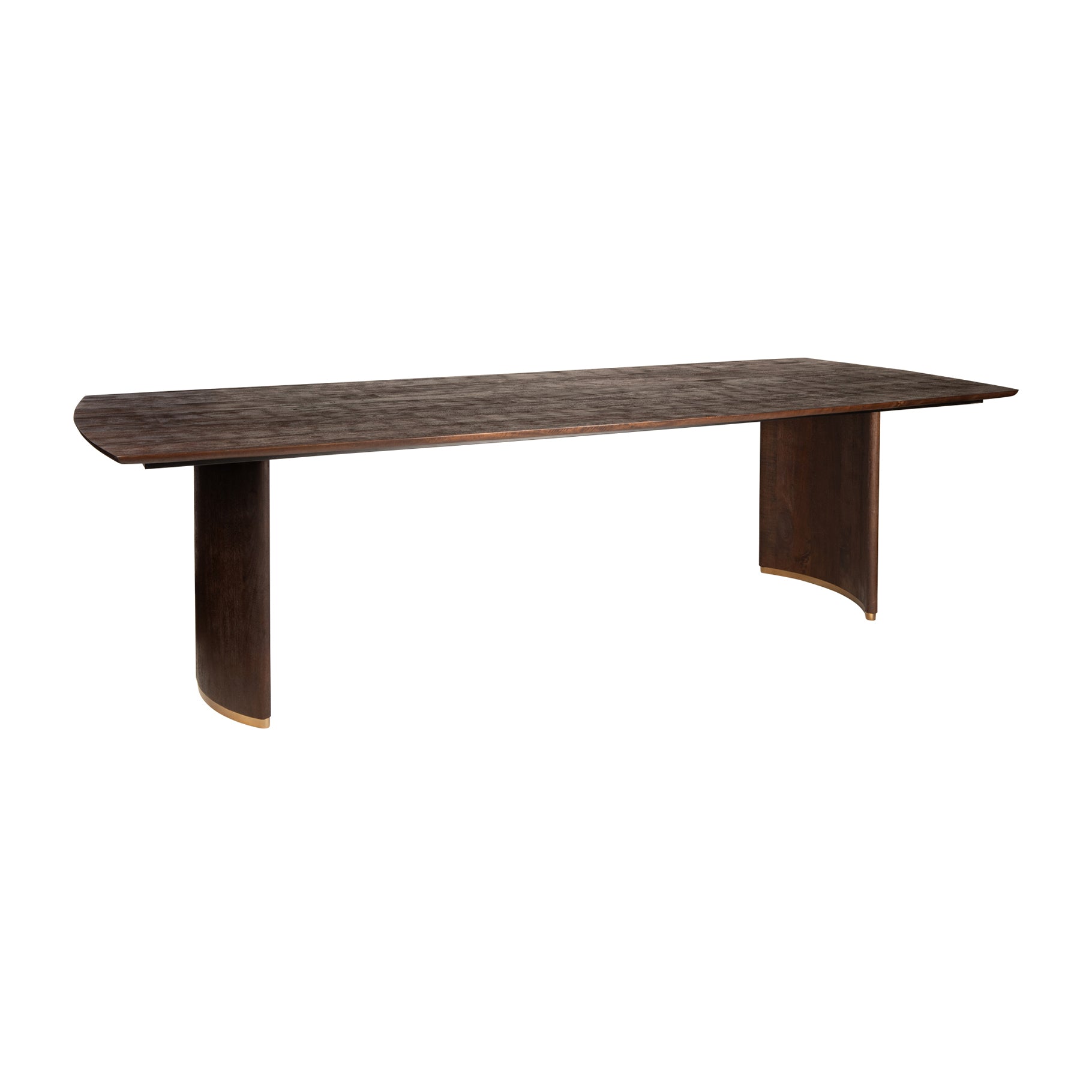 Eettafel Ostara Brown Mango Wood 240cm Gold Leg