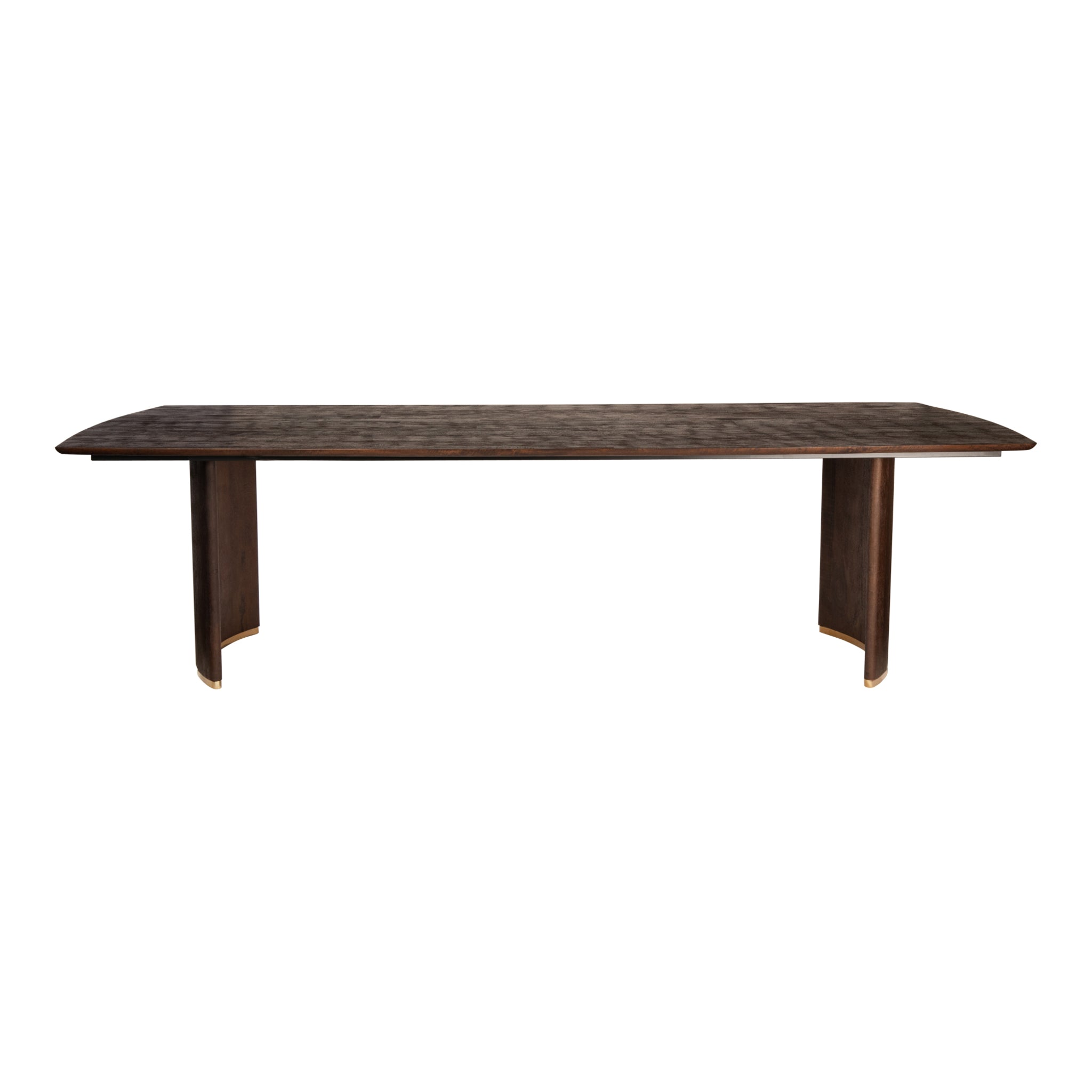 Eettafel Ostara Brown Mango Wood 240cm Gold Leg