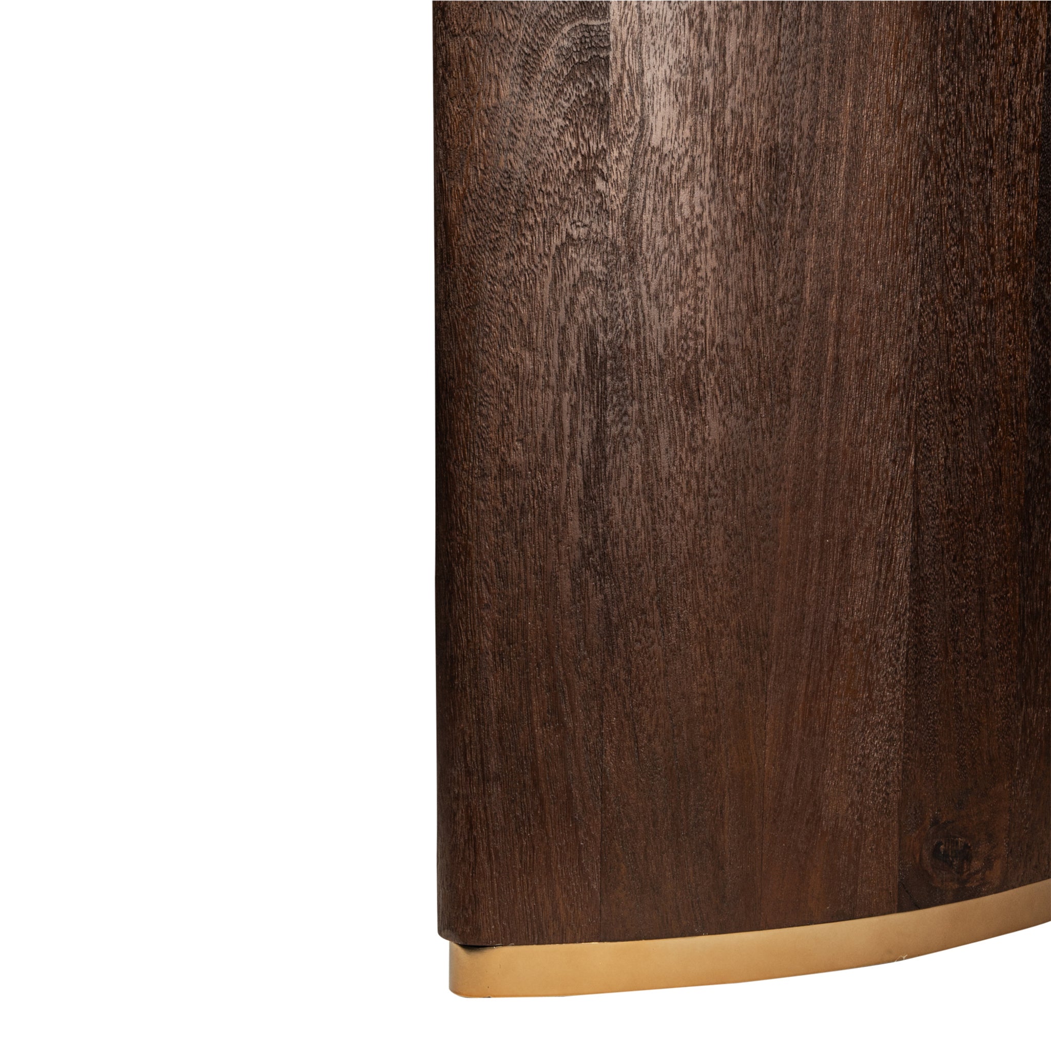 Eettafel Ostara Brown Mango Wood 240cm Gold Leg