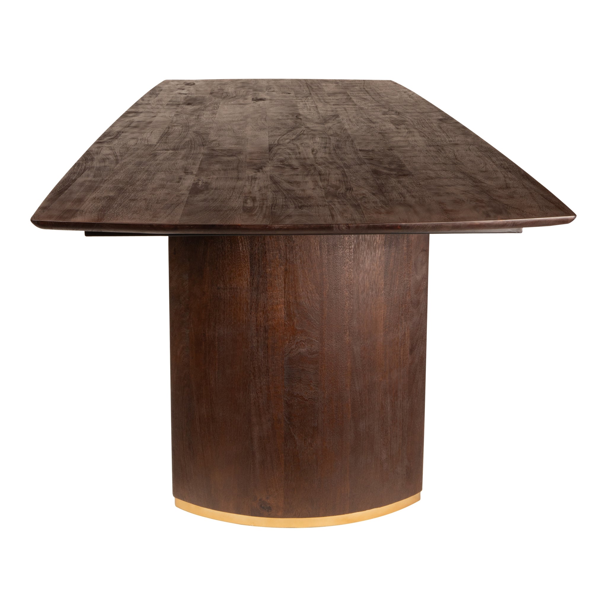 Eettafel Ostara Brown Mango Wood 240cm Gold Leg