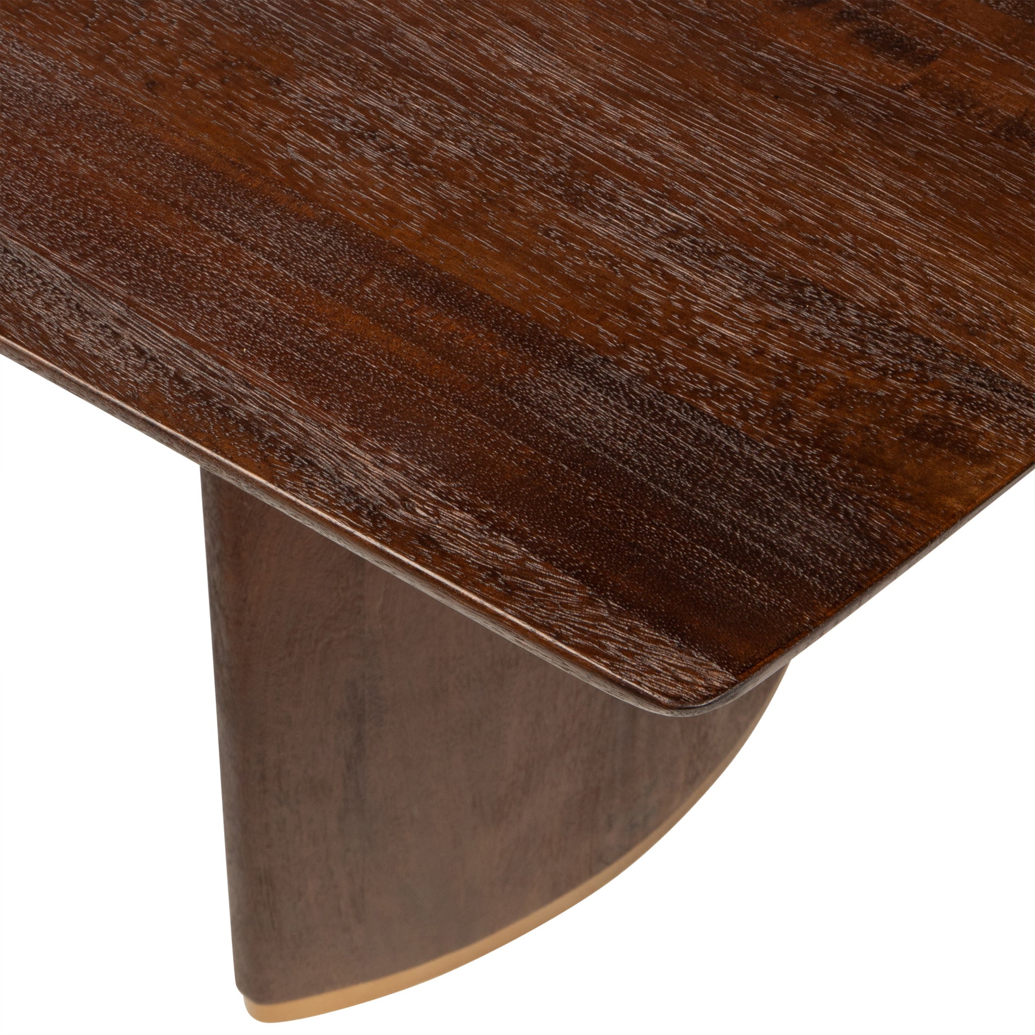 Eettafel Ostara Brown Mango Wood 240cm Gold Leg
