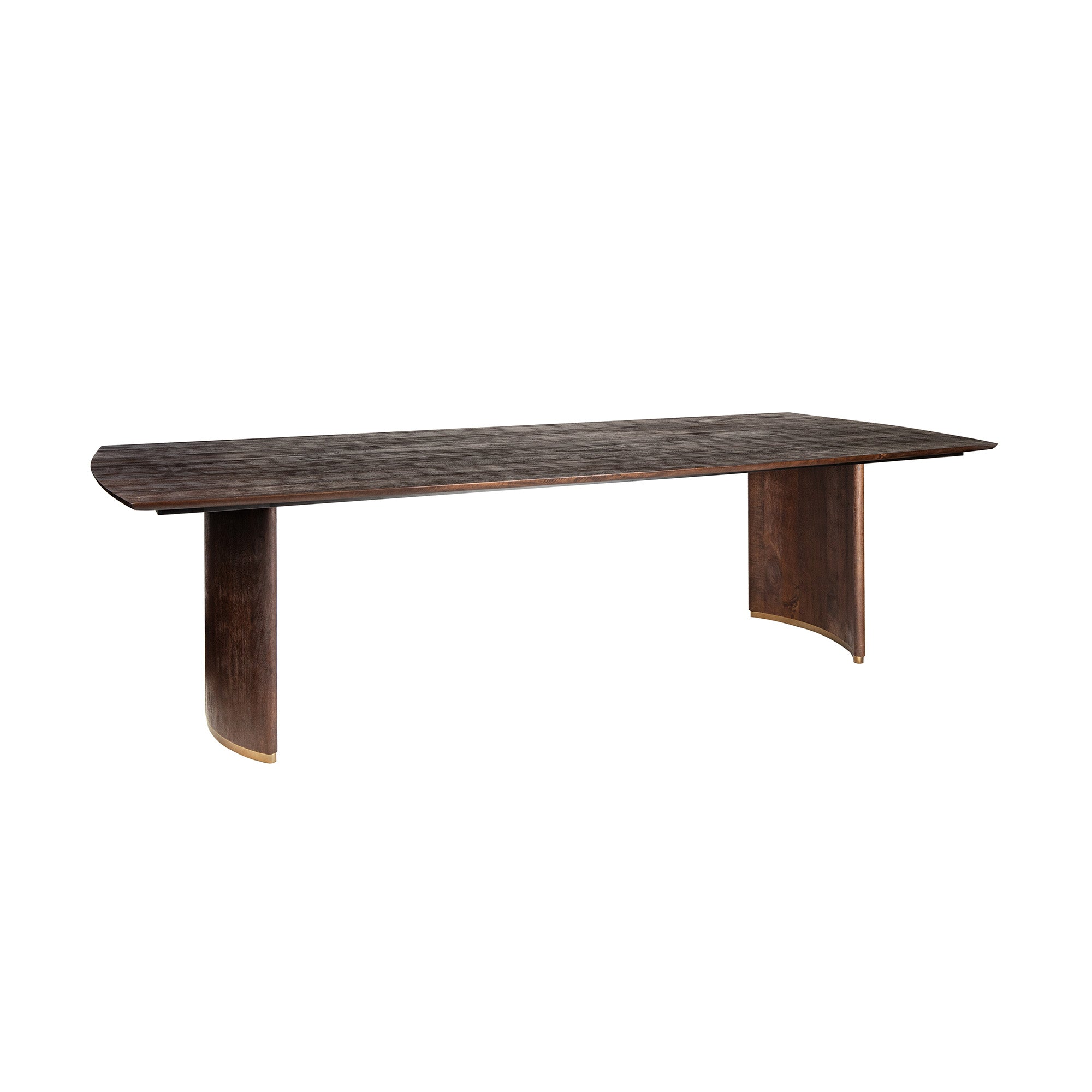 Eettafel Ostara Brown Mango Wood 280cm Gold Leg