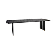 Eettafel Liber Black Mango Wood 200cm Gold Leg