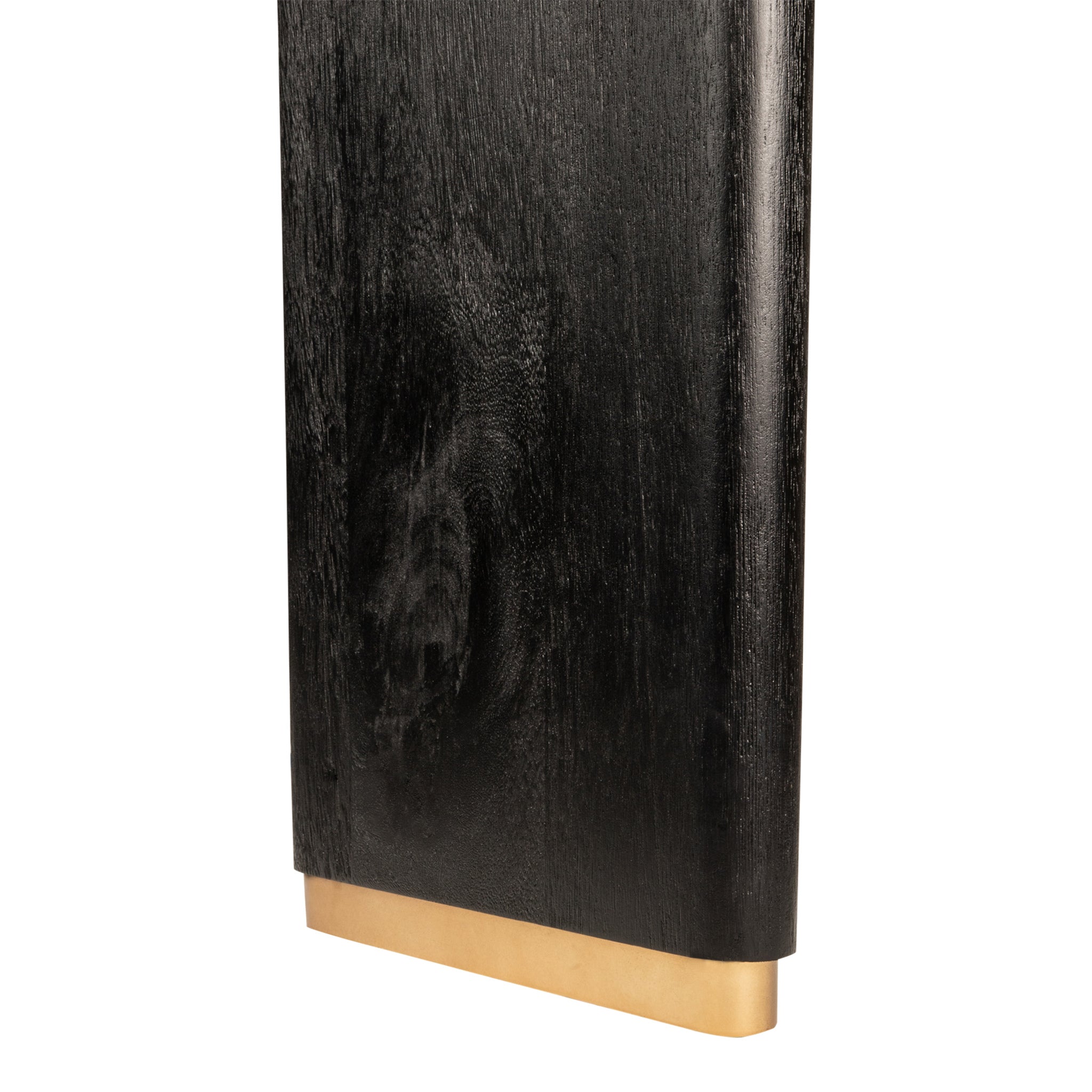 Eettafel Liber Black Mango Wood 240cm Gold Leg