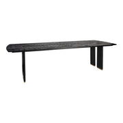 Eettafel Liber Black Mango Wood 280cm Gold Leg