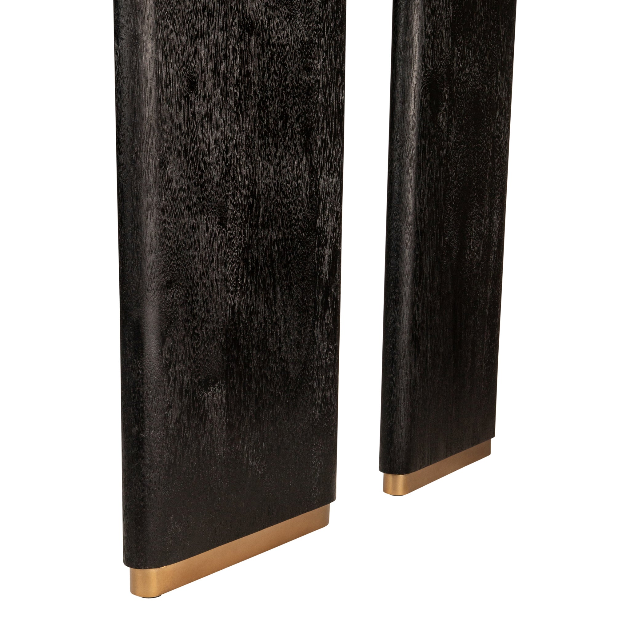 Eettafel Liber Black Mango Wood 280cm Gold Leg