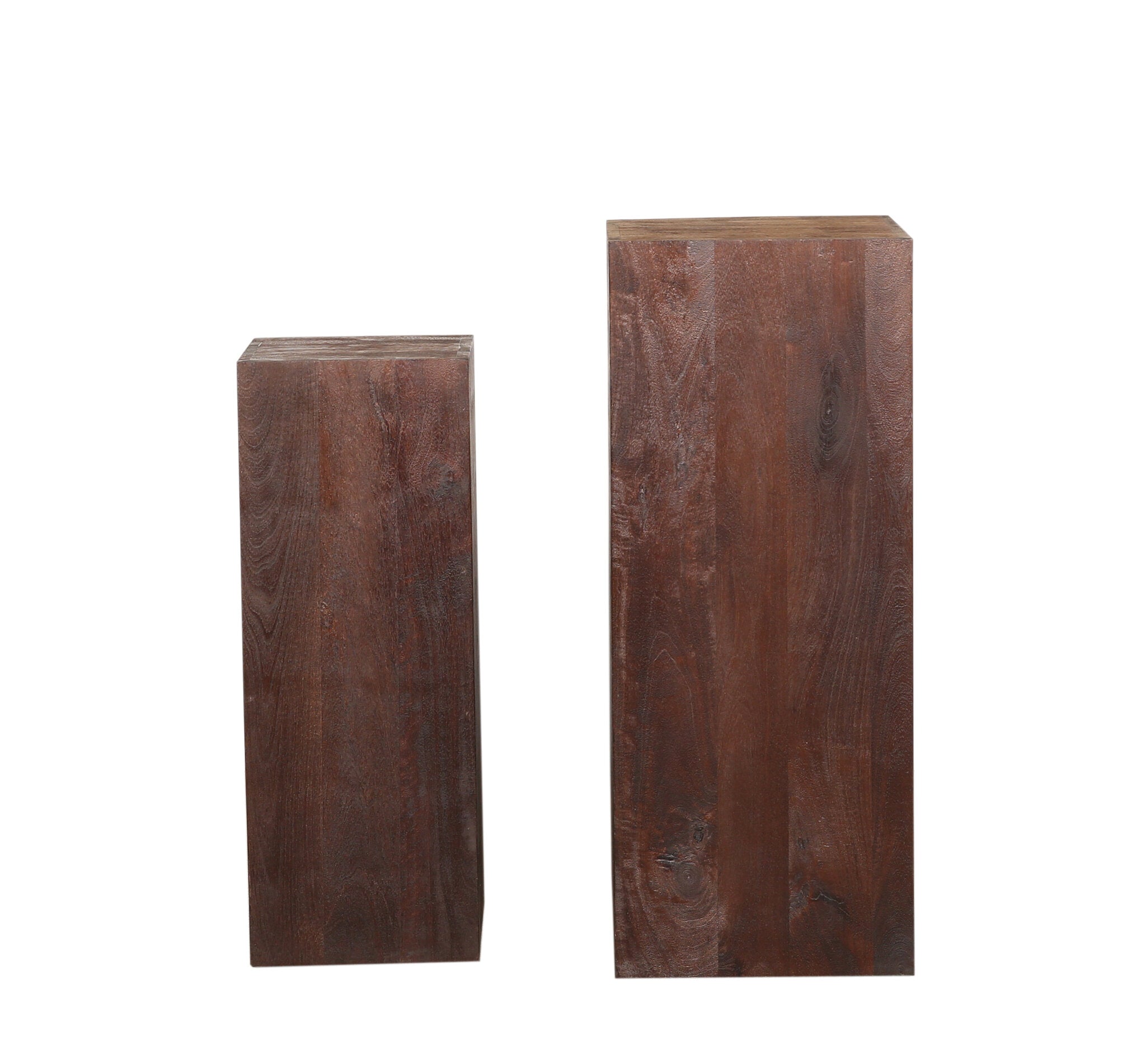 Kyro Brown Sandblasted Mango Wood Pedestal SV2