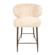 Barstoel Ares Hair Beige set of 2