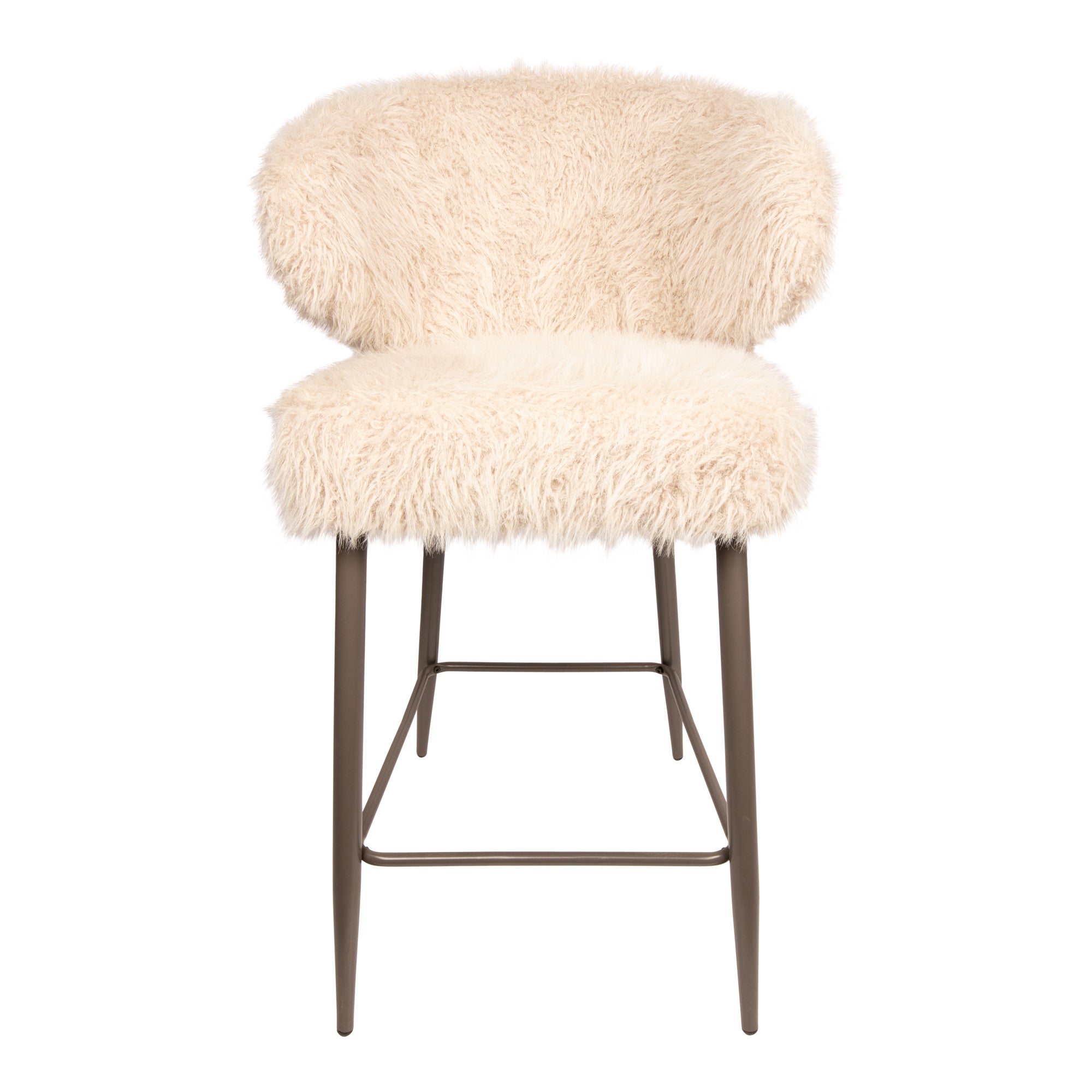 Barstoel Ares Hair Beige set of 2