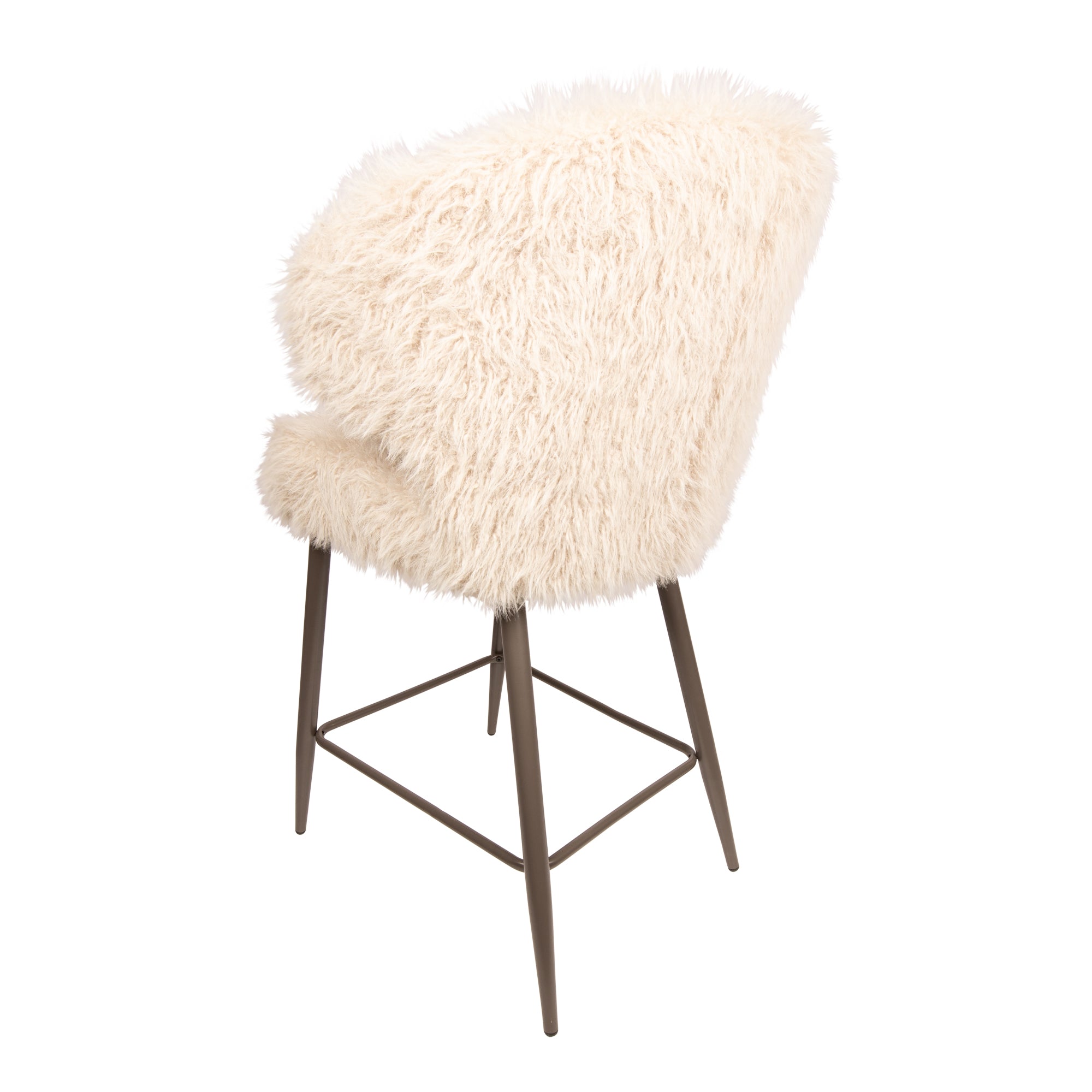 Barstoel Ares Hair Beige set of 2