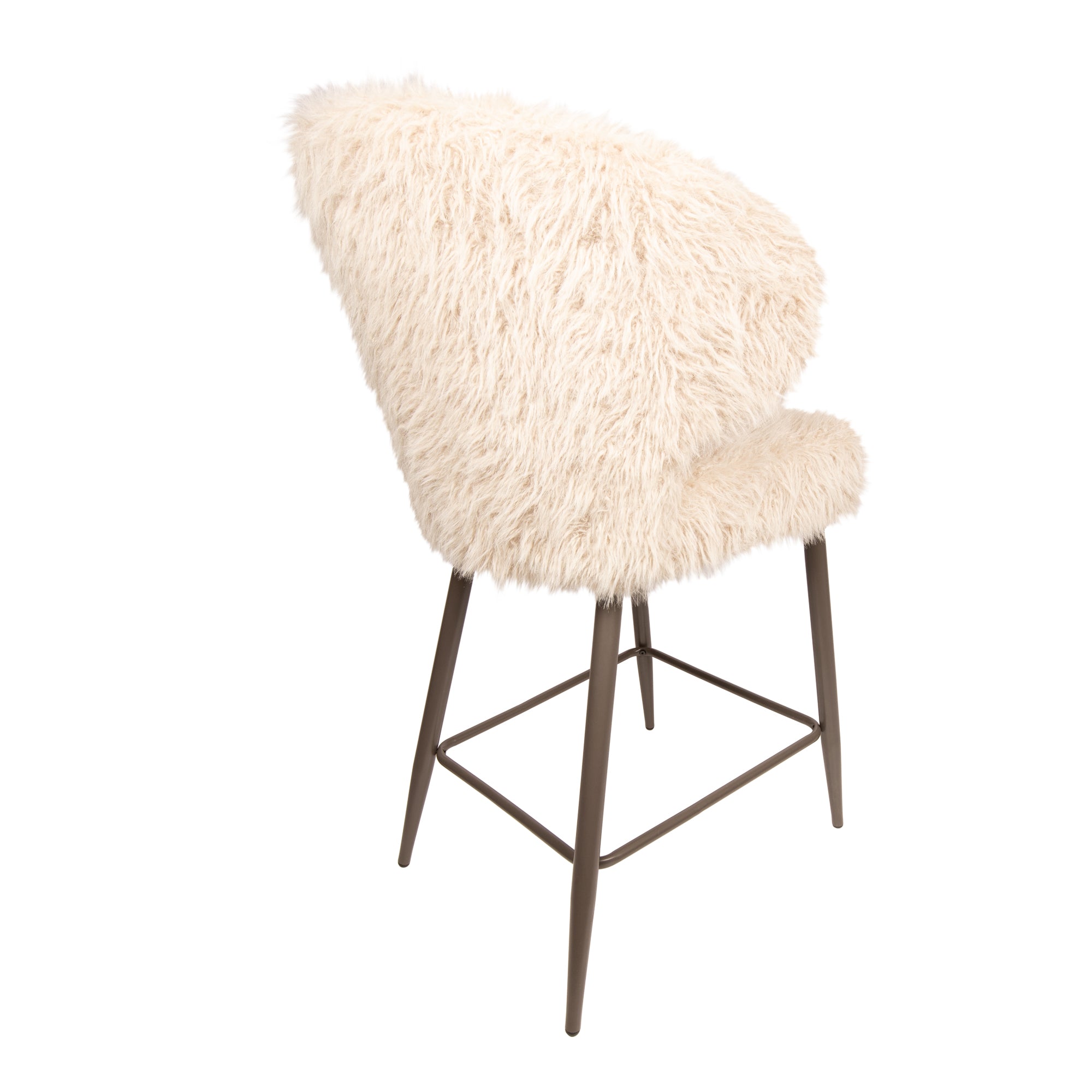 Barstoel Ares Hair Beige set of 2