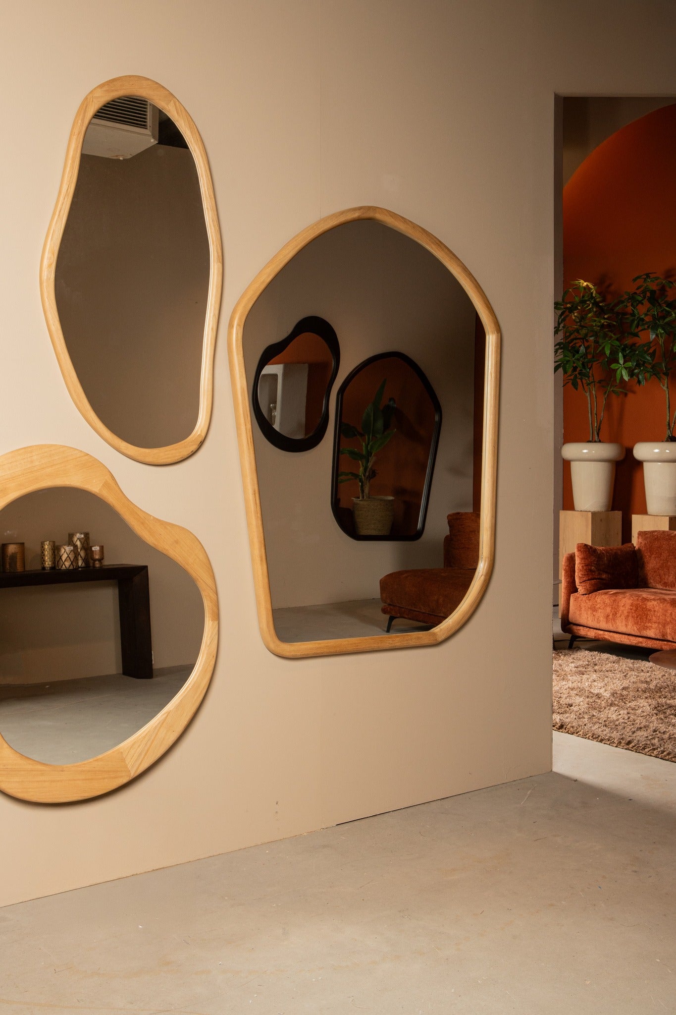 Spiegel Barragh Natural Solid Wood Organic