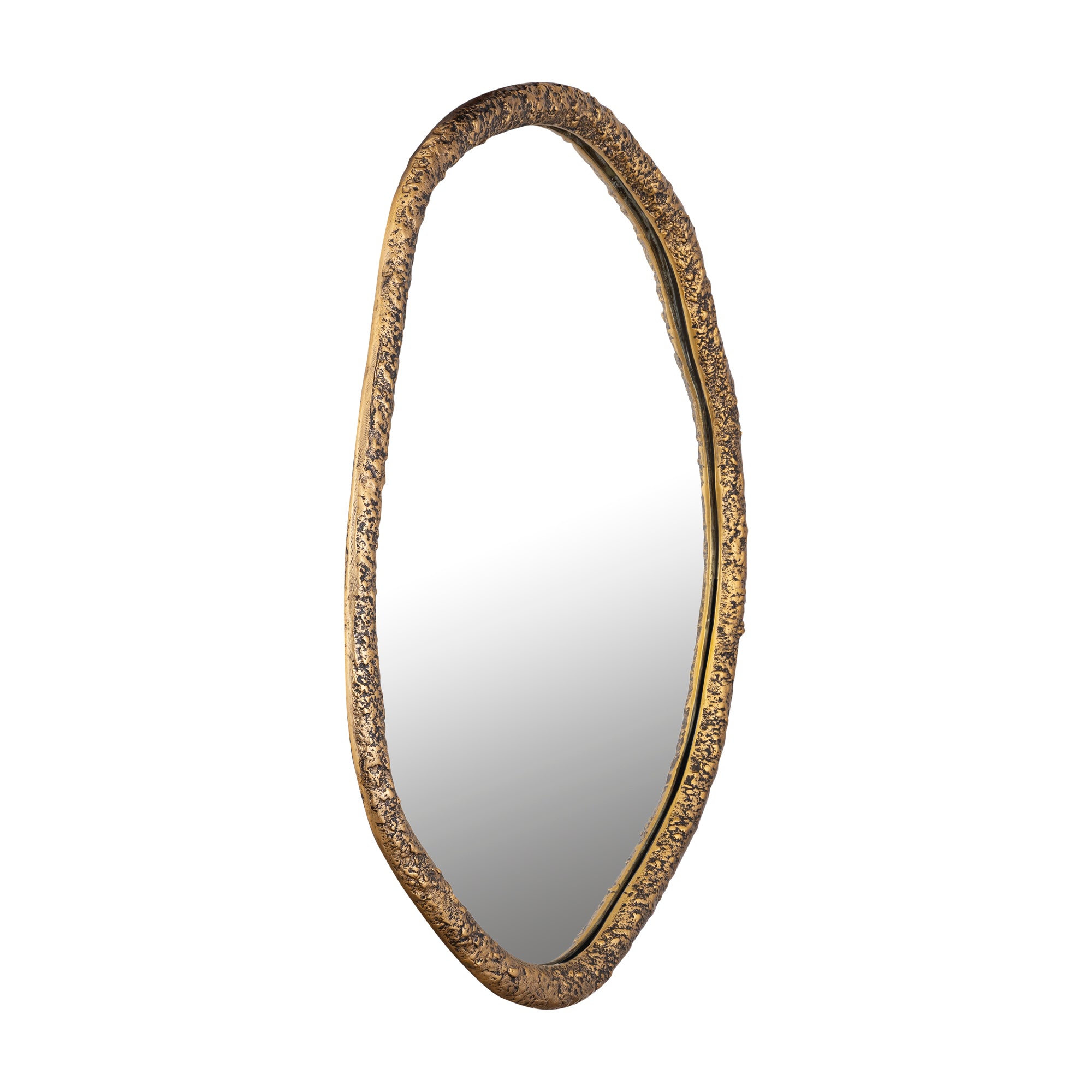 Spiegel Paislie Brass Organic Shaped Round