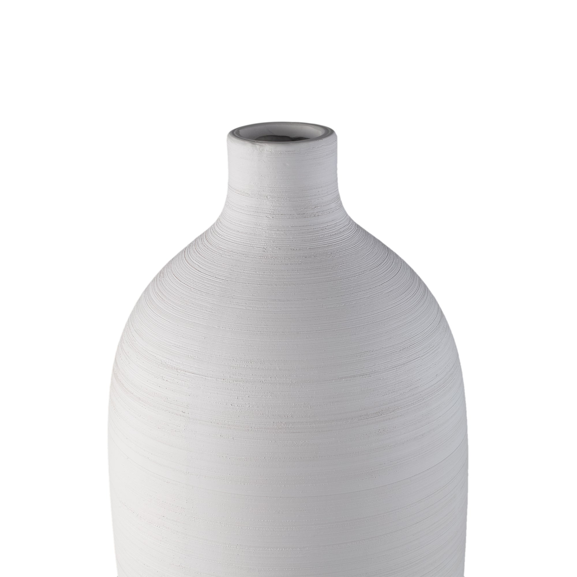 Cavinn White Matt Ceramic Bottle Vase XL