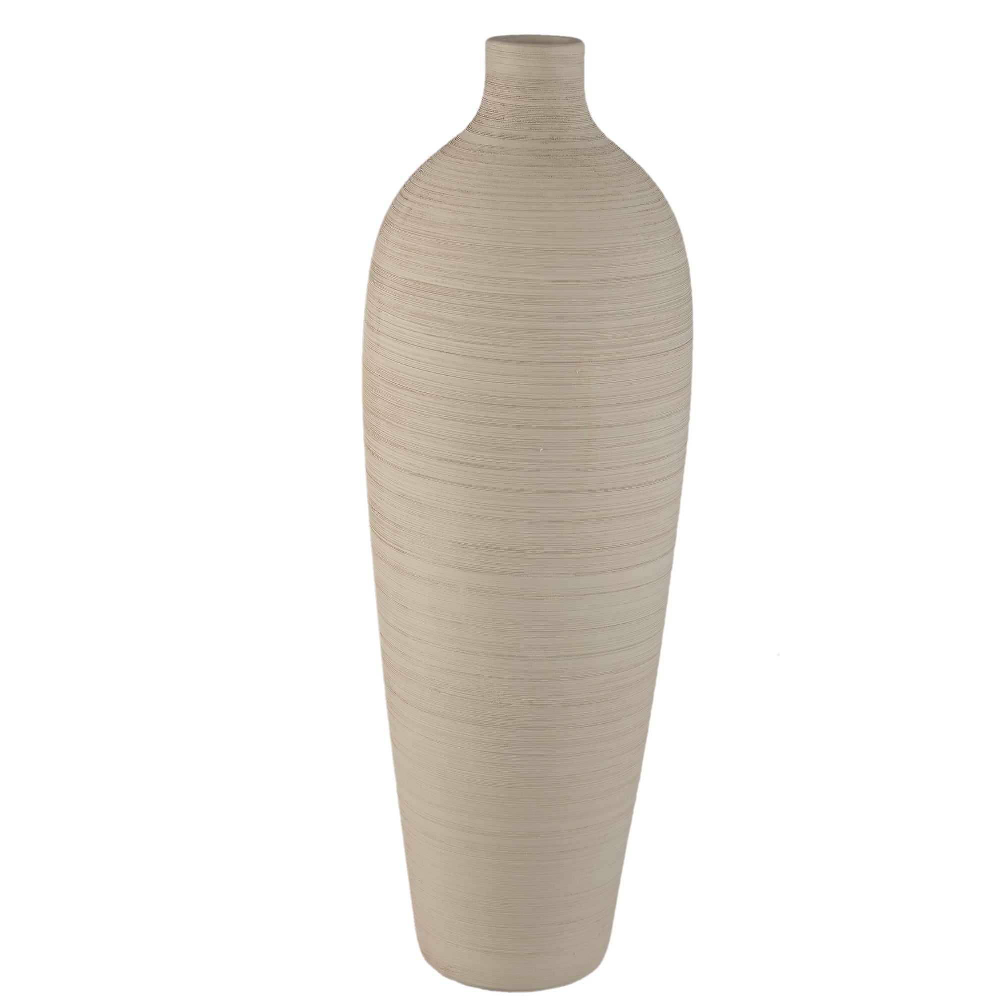 Cavinn Beige Matt Ceramic Bottle Vase XL