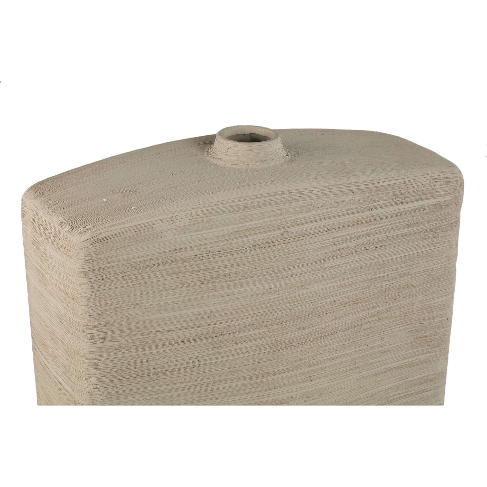 Janettee Beige Rectangle Shaped Ceramic Bottle S