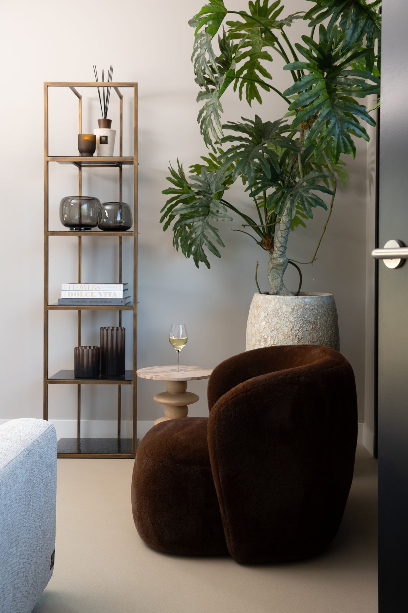 Fauteuil Aphrodite Dark Brown Fur