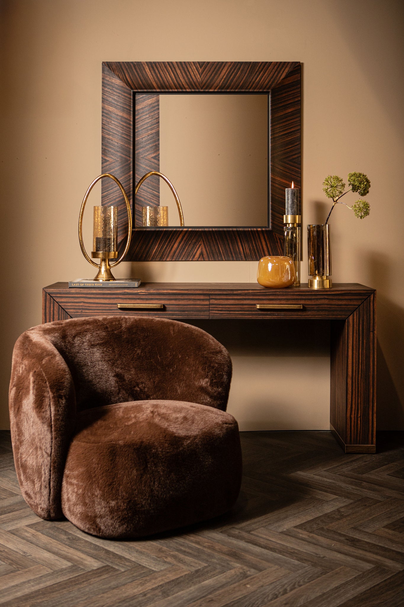 Fauteuil Aphrodite Dark Brown Fur