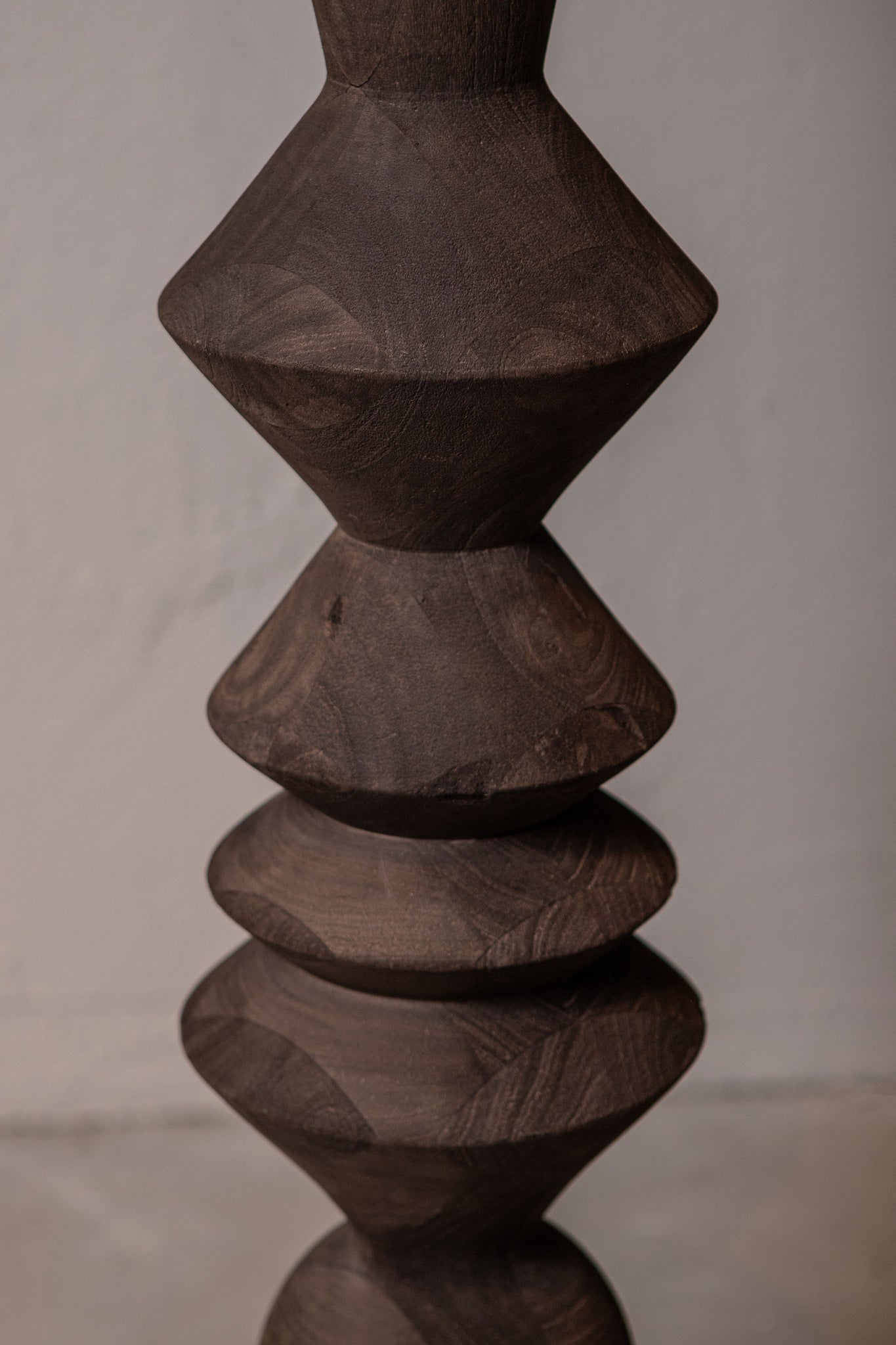 Elaine Brown Mango Wood Round Floor Lamp Base