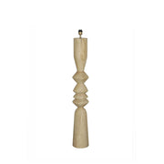 Elaine Natural Mango Wood Round Floor Lamp Base