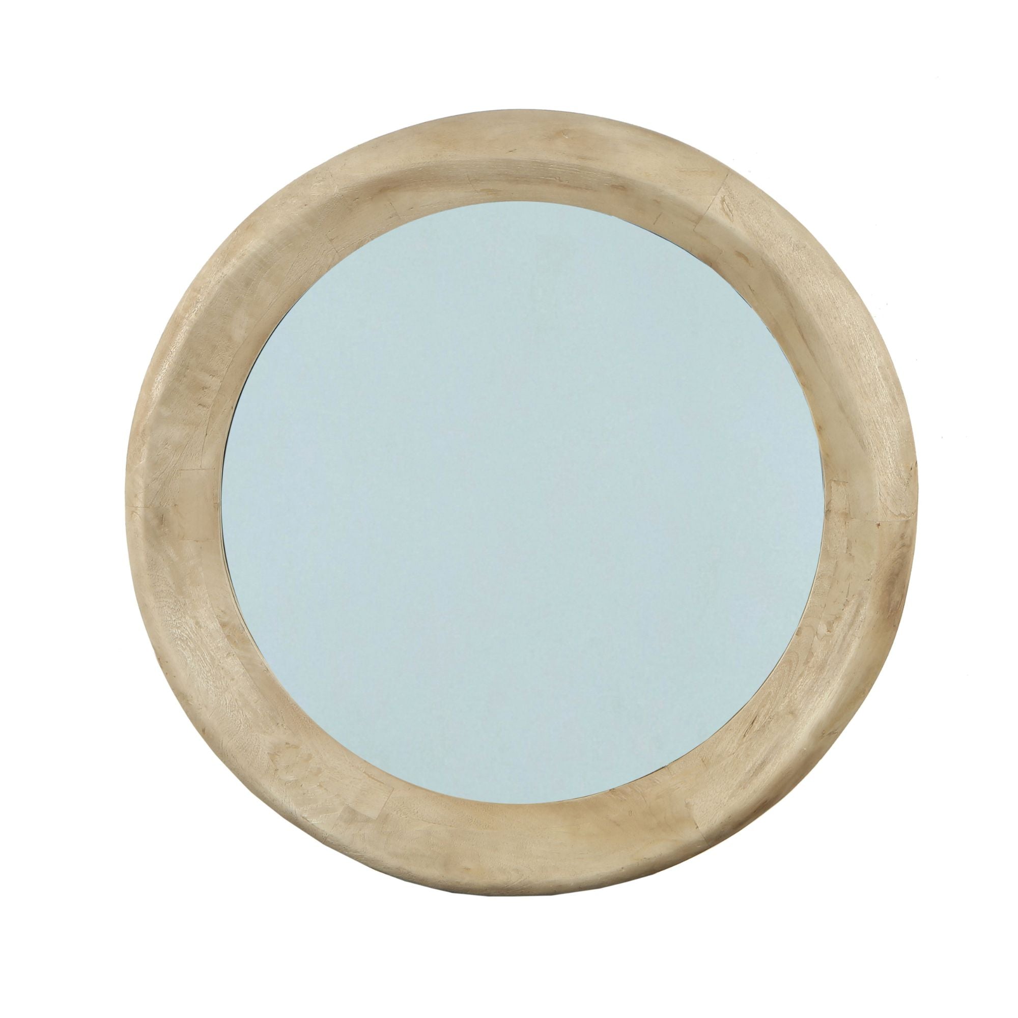 Spiegel Noam Natural Mango Wood Round L