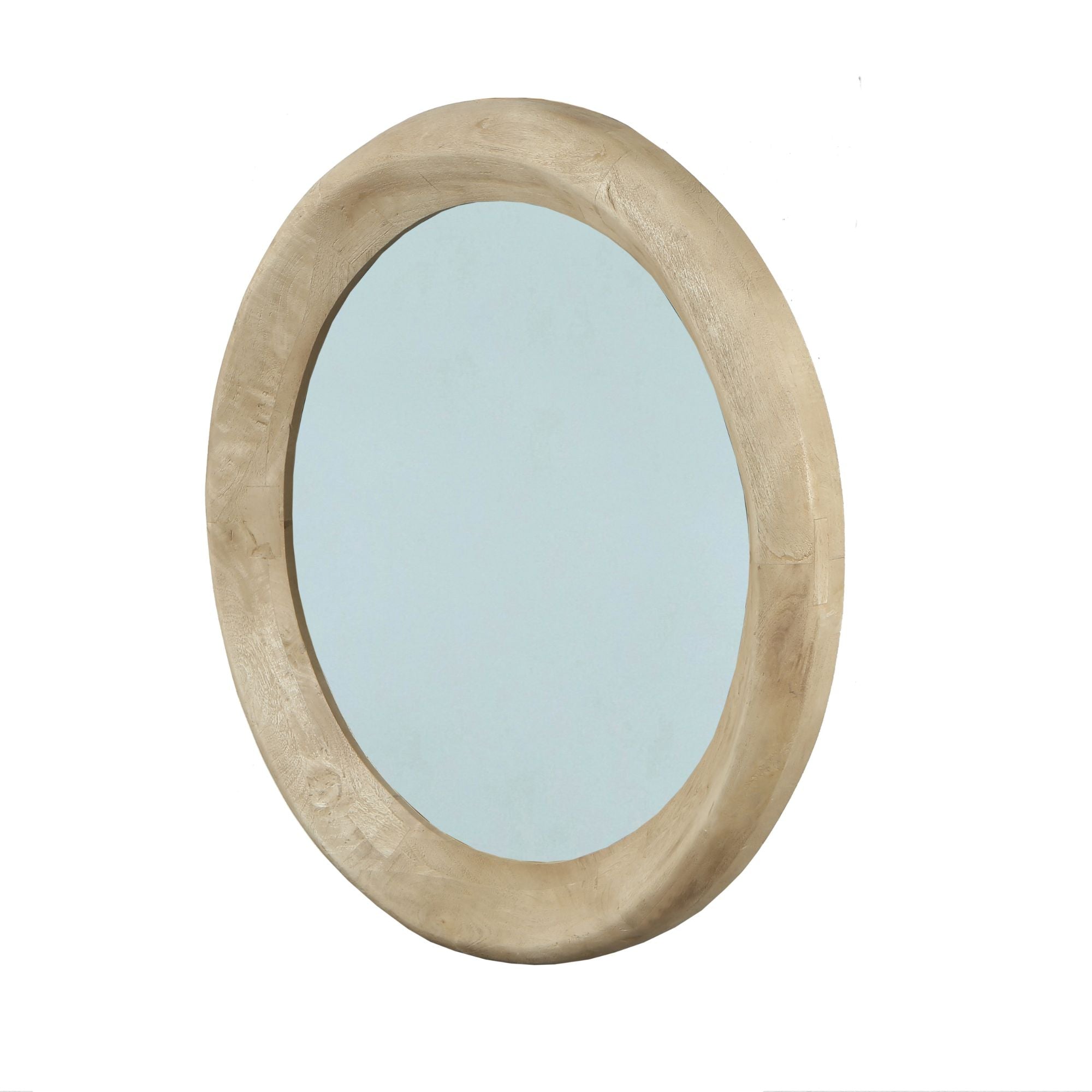Spiegel Noam Natural Mango Wood Round L
