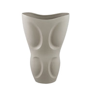 Dayna Grey Oval Ceramic Vase With Pattern L