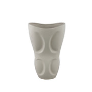 Dayna Grey Oval Ceramic Vase With Pattern M