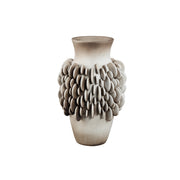 Wina Beige Ceramic Vase With Round Scales High L