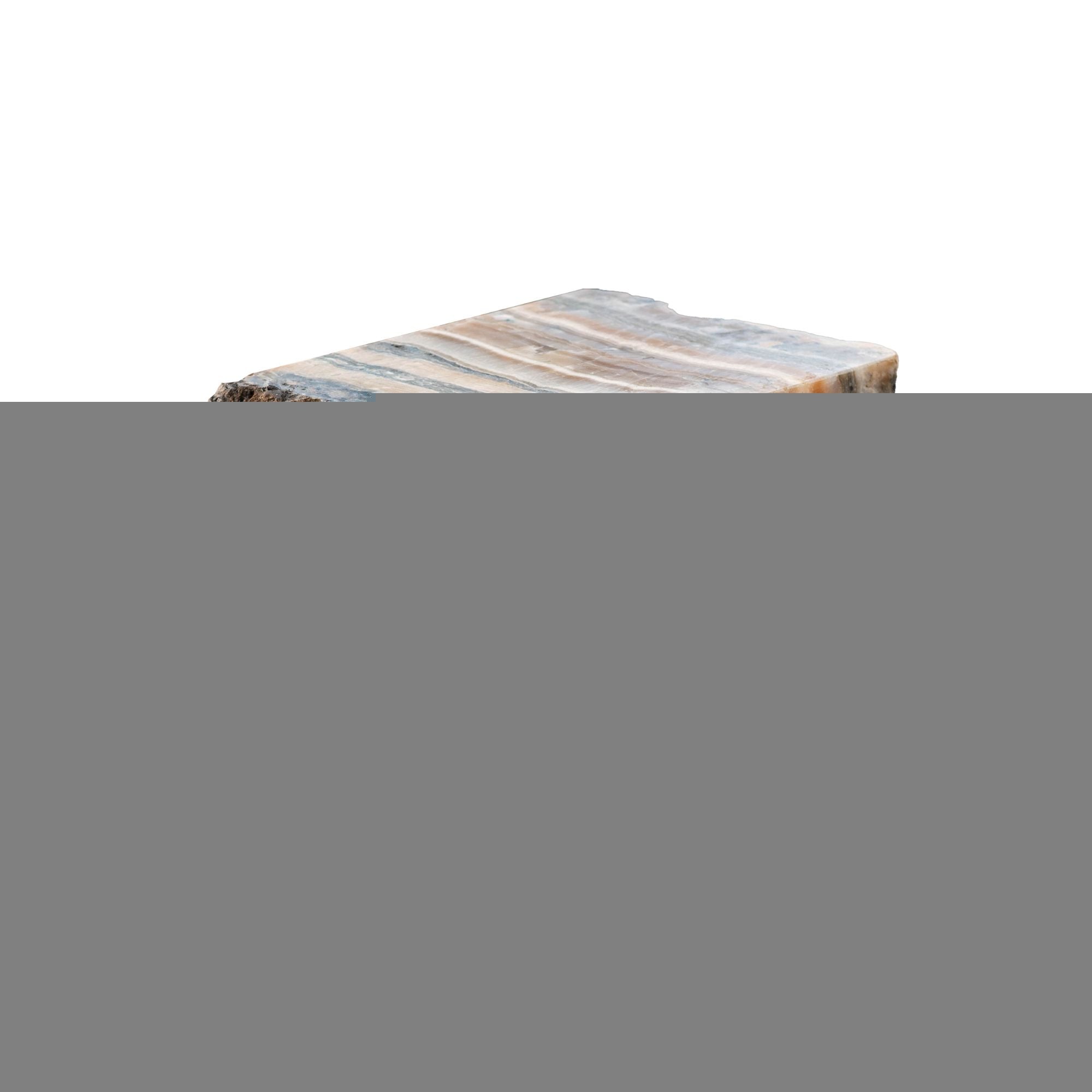 Keydan Natural Onyx Lapis Pedestal With Rough Side