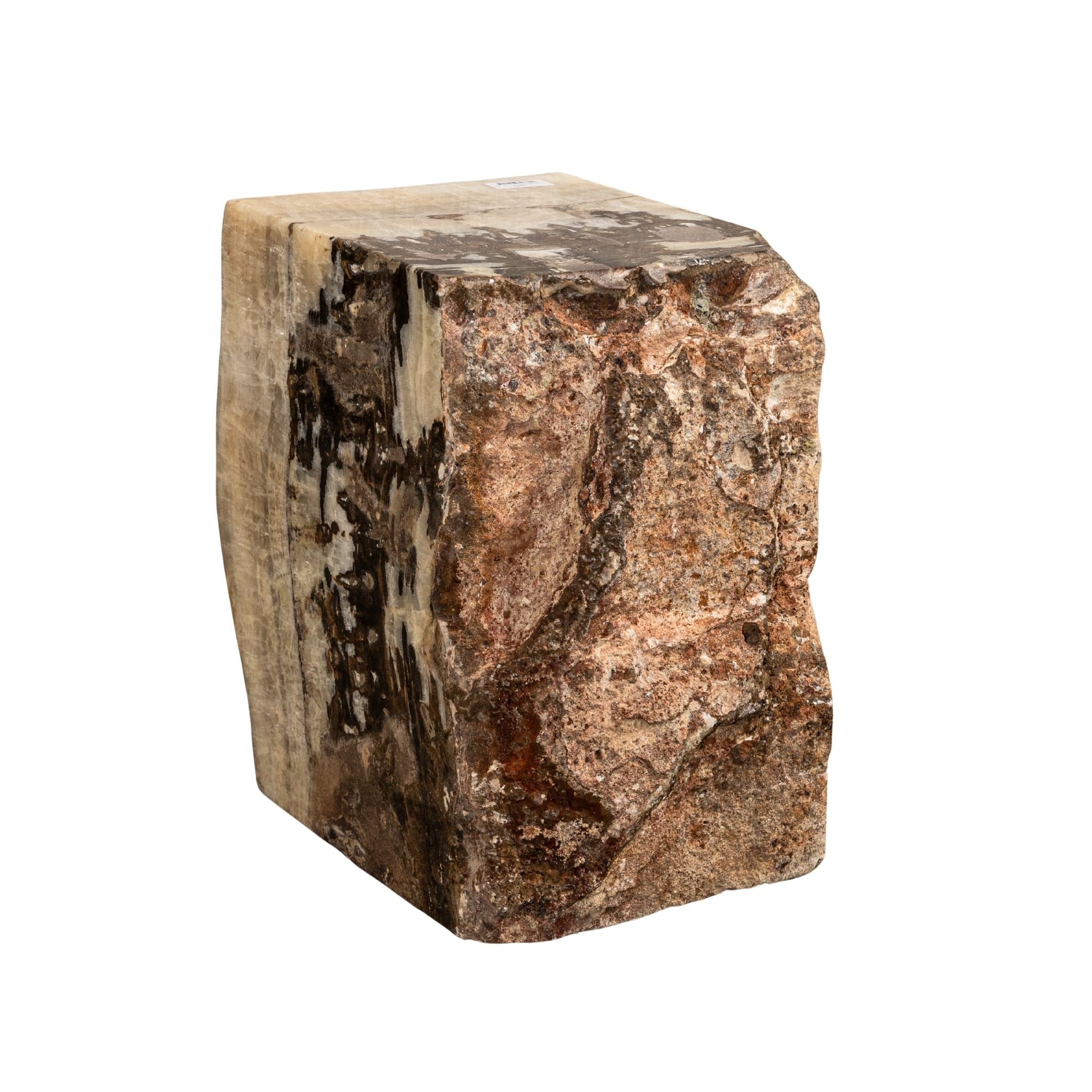 Keydan Natural Onyx Lapis Pedestal With Rough Side
