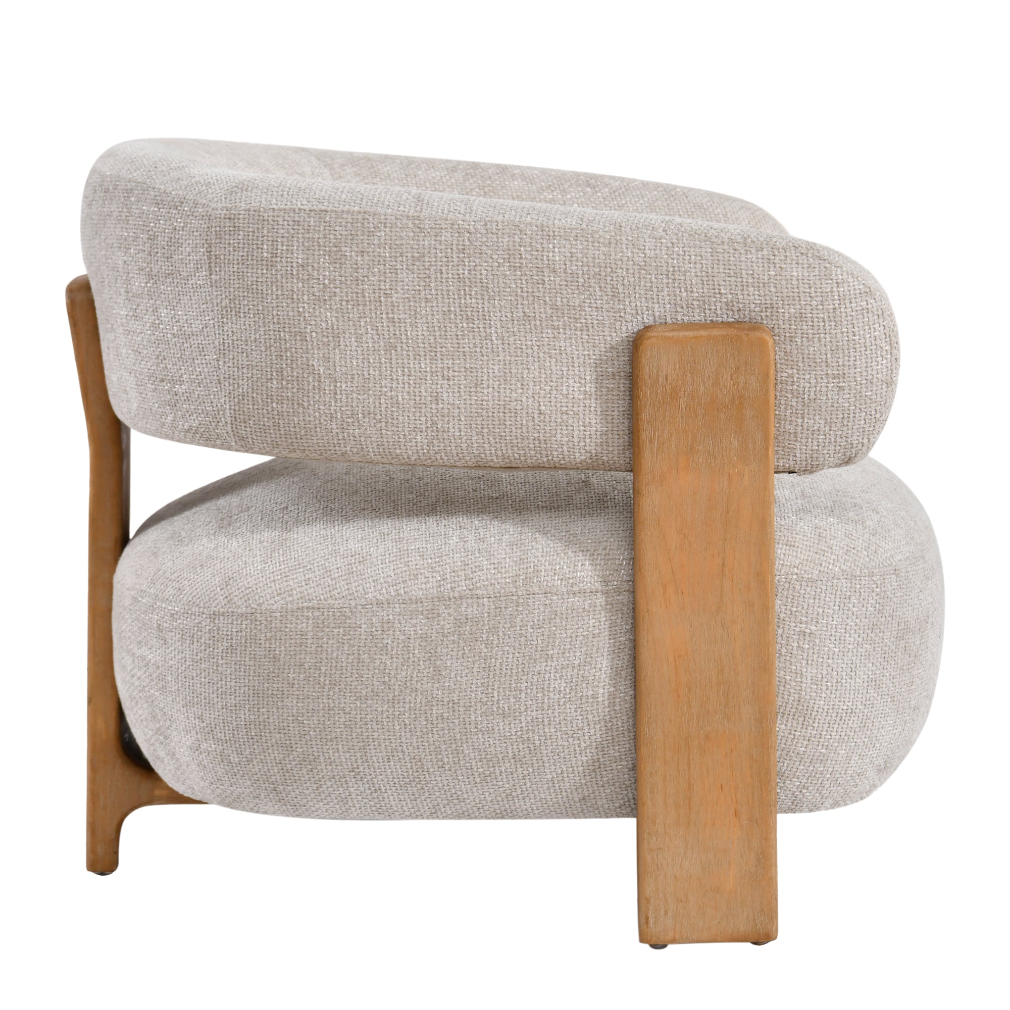 Mire Cream Fauteuil Legacy 15 Dove Rubber Wood