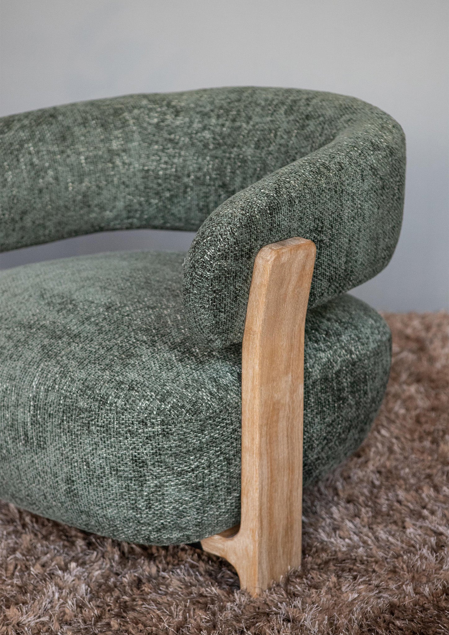 Mire Green Fauteuil Legacy 10 Olive Rubber Wood