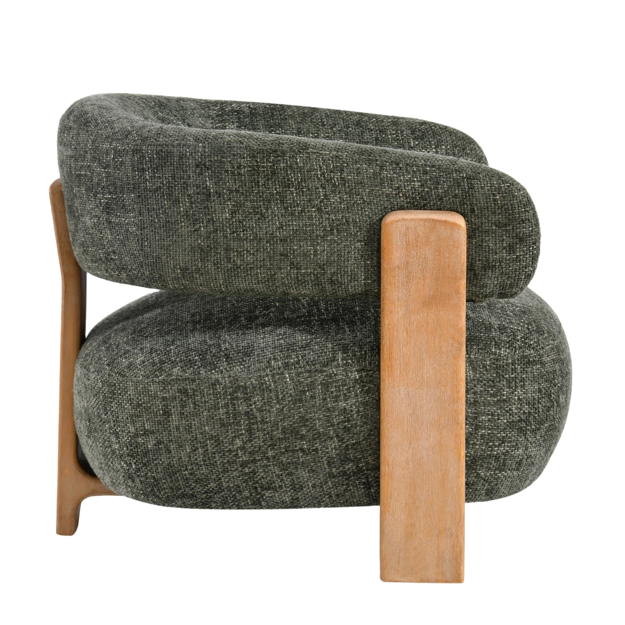 Mire Green Fauteuil Legacy 10 Olive Rubber Wood