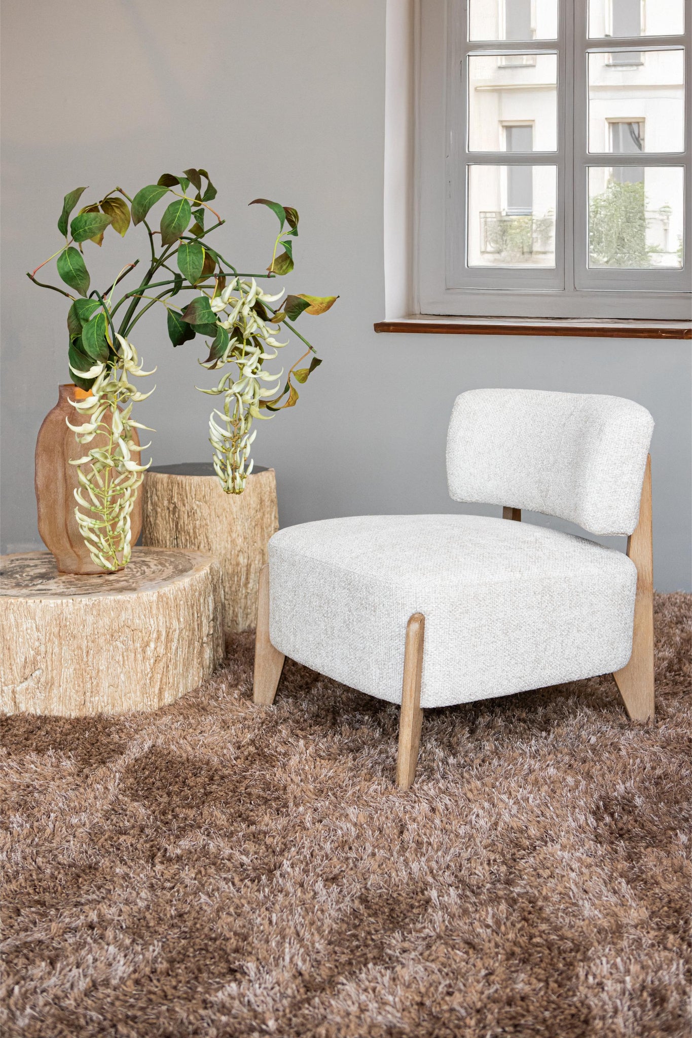 Vale Fauteuil Legacy 15 Dove Rubber Wood