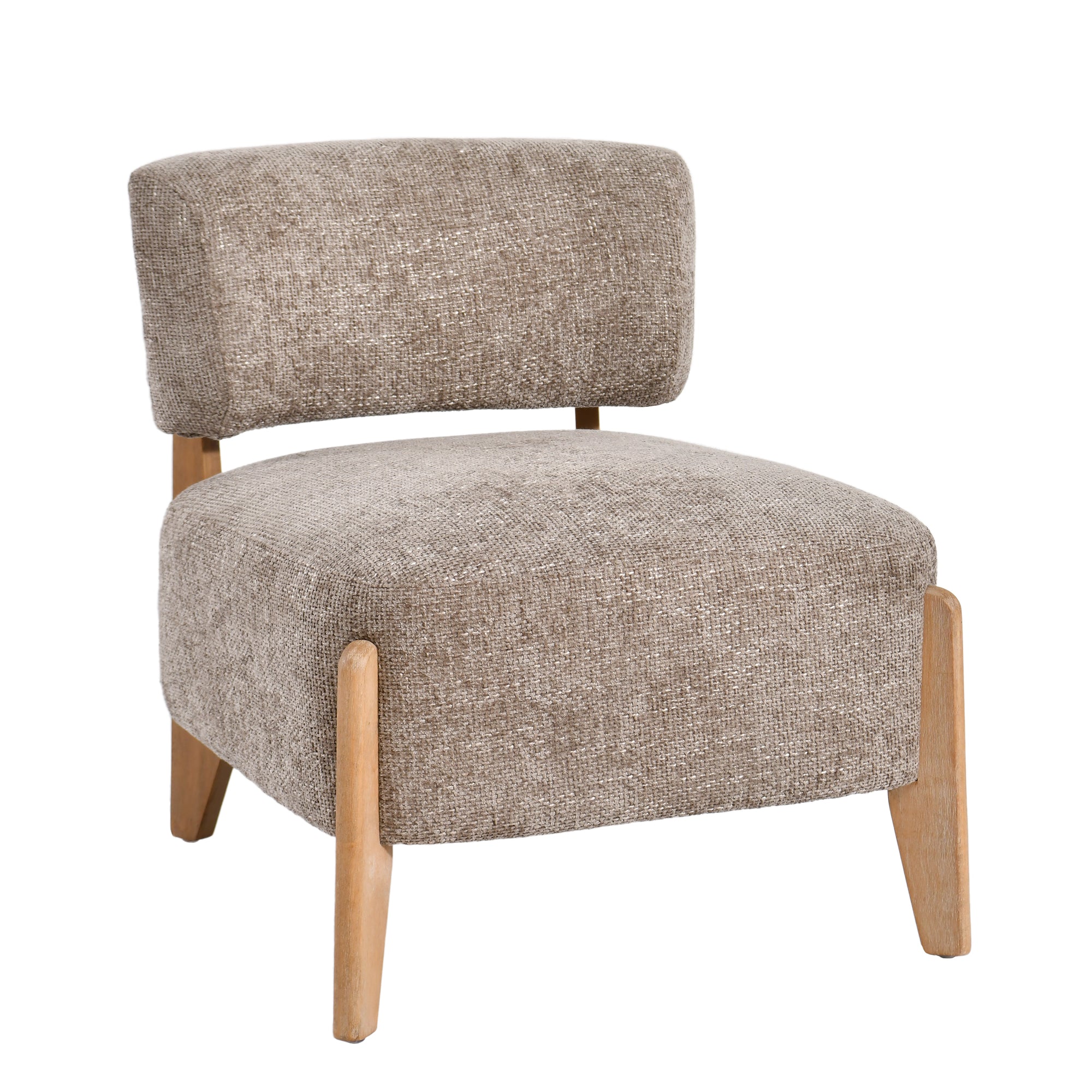 Vale Taupe Fauteuil Legacy 3 Mink Rubber Wood