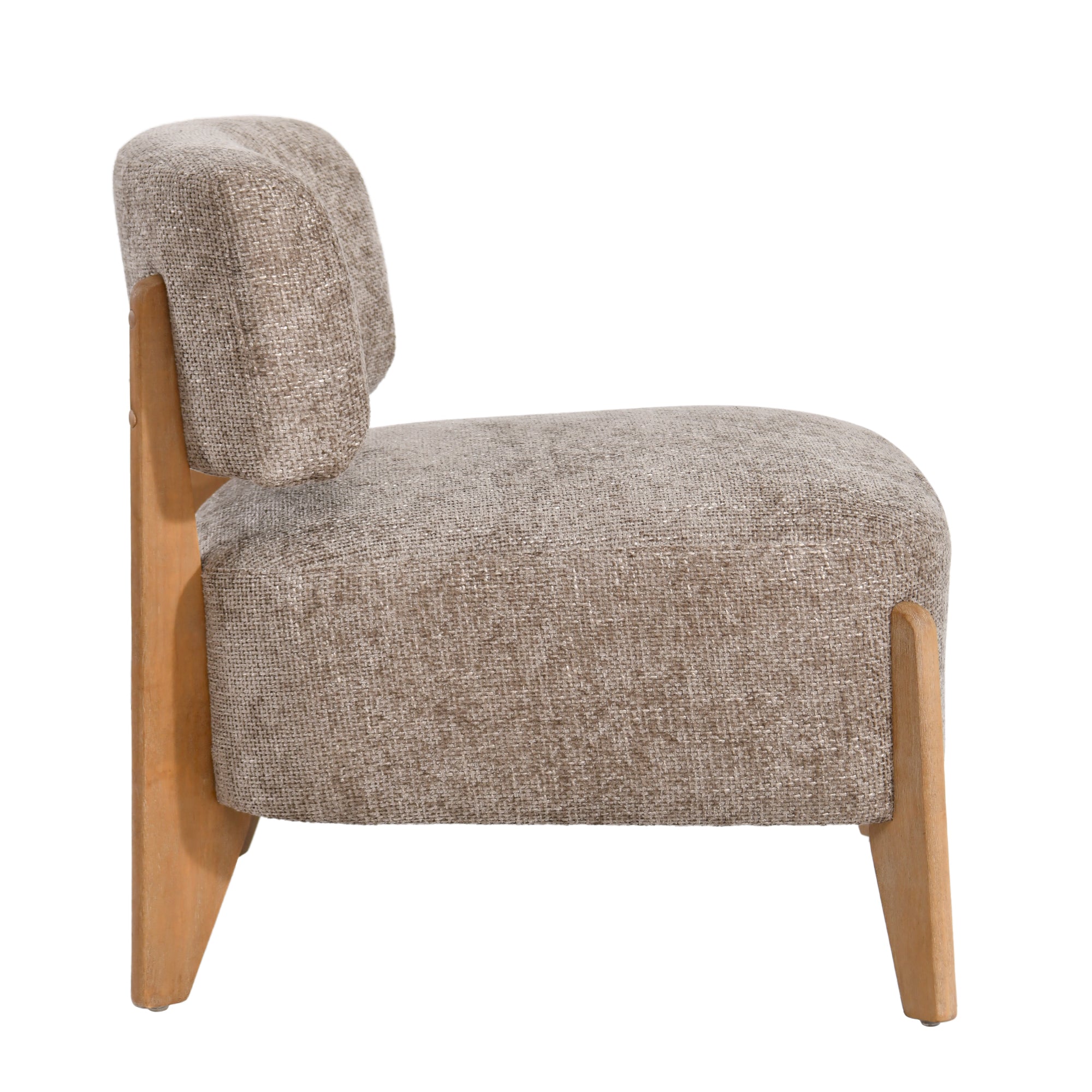 Vale Taupe Fauteuil Legacy 3 Mink Rubber Wood