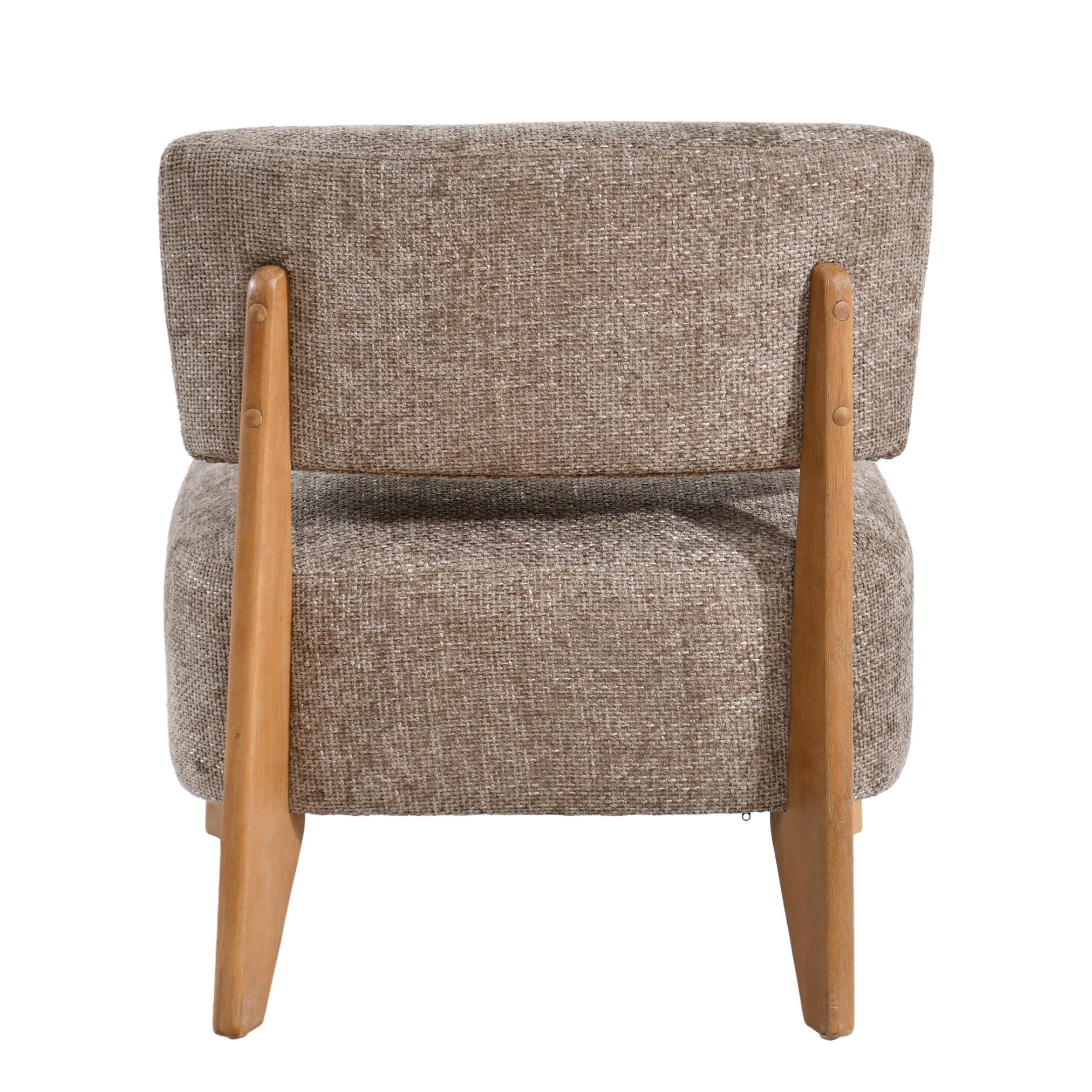 Vale Taupe Fauteuil Legacy 3 Mink Rubber Wood