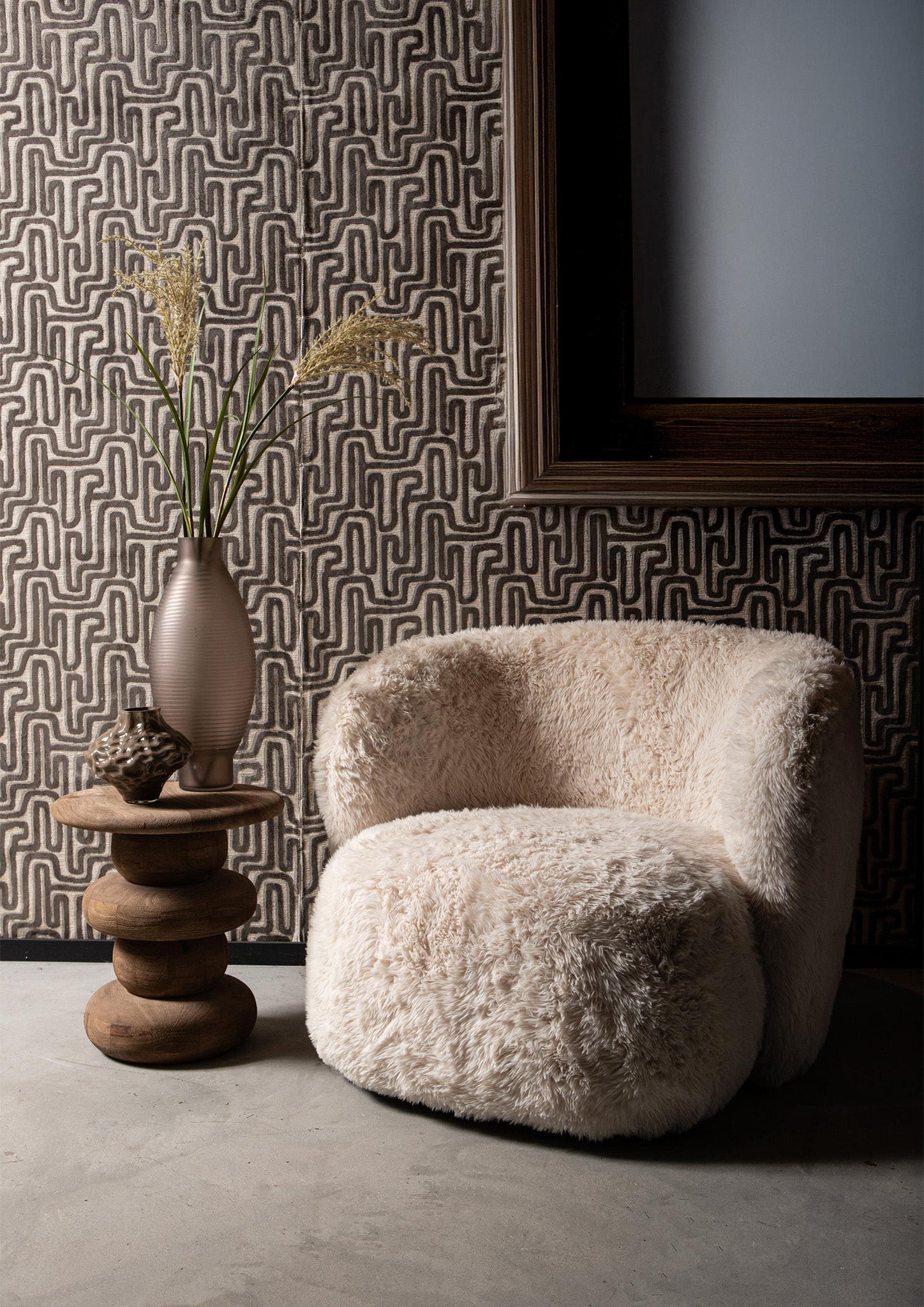 Fauteuil Aphrodite Small Fur Beige