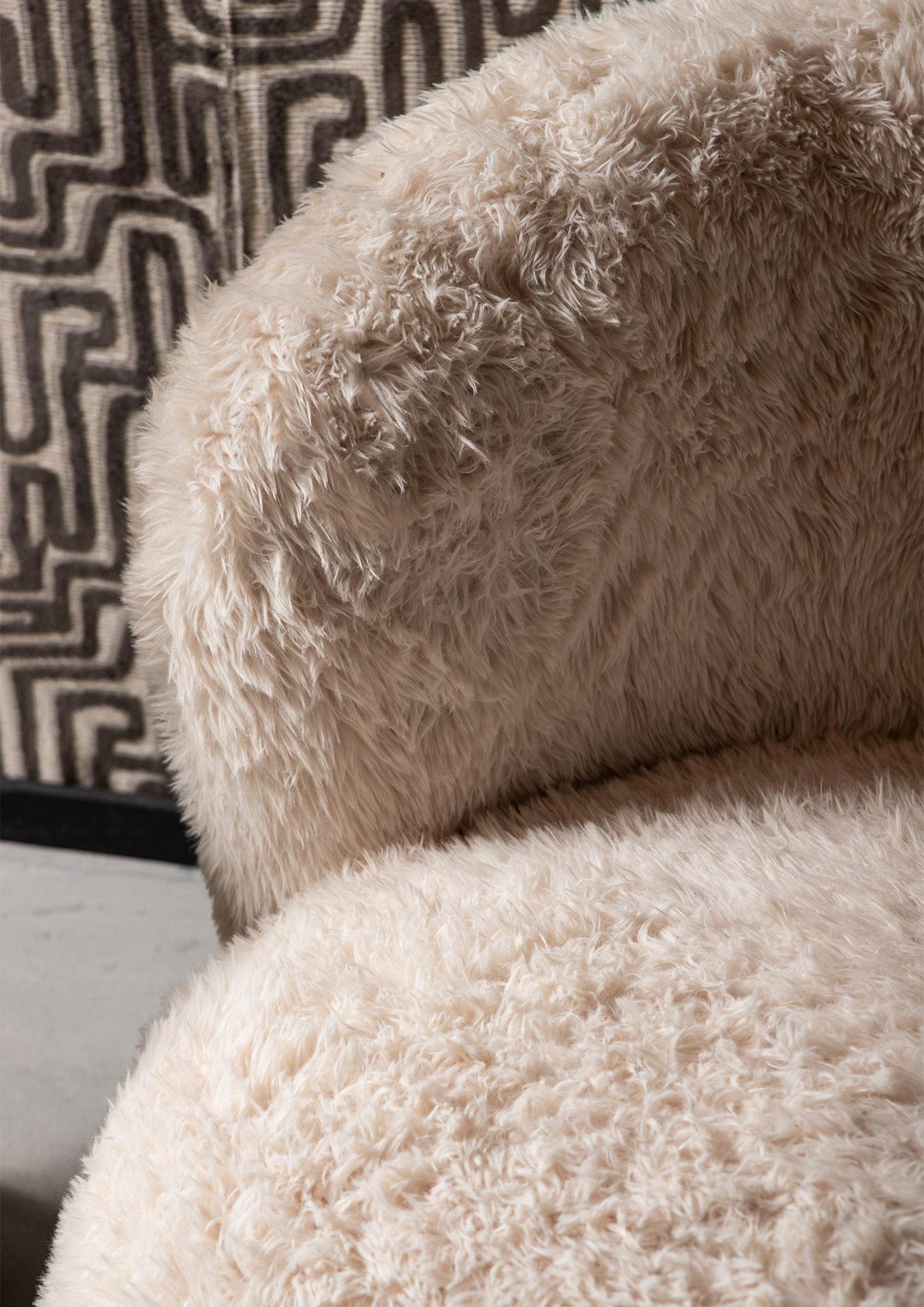 Fauteuil Aphrodite Small Fur Beige