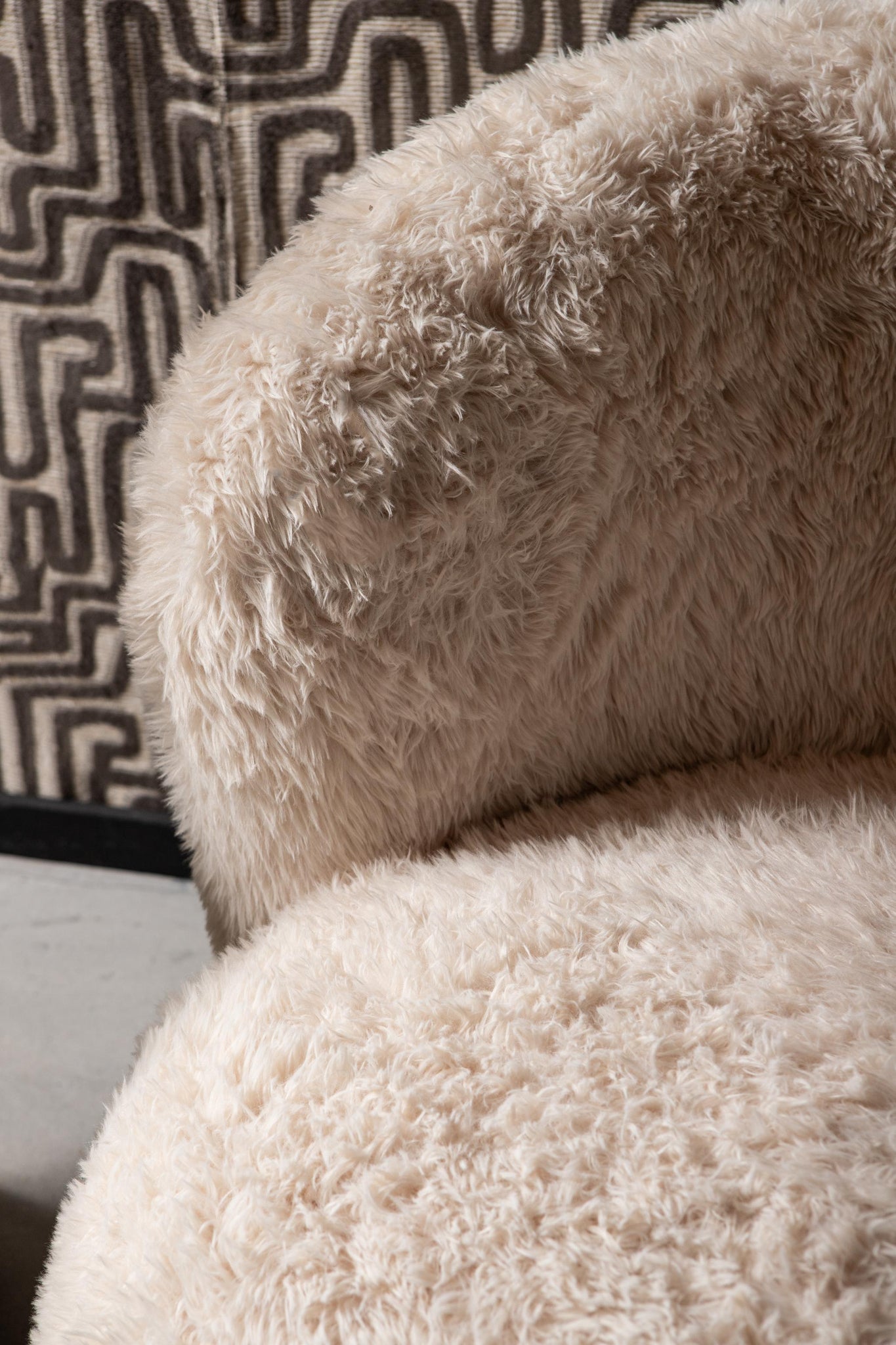 Fauteuil Aphrodite Small Fur Beige