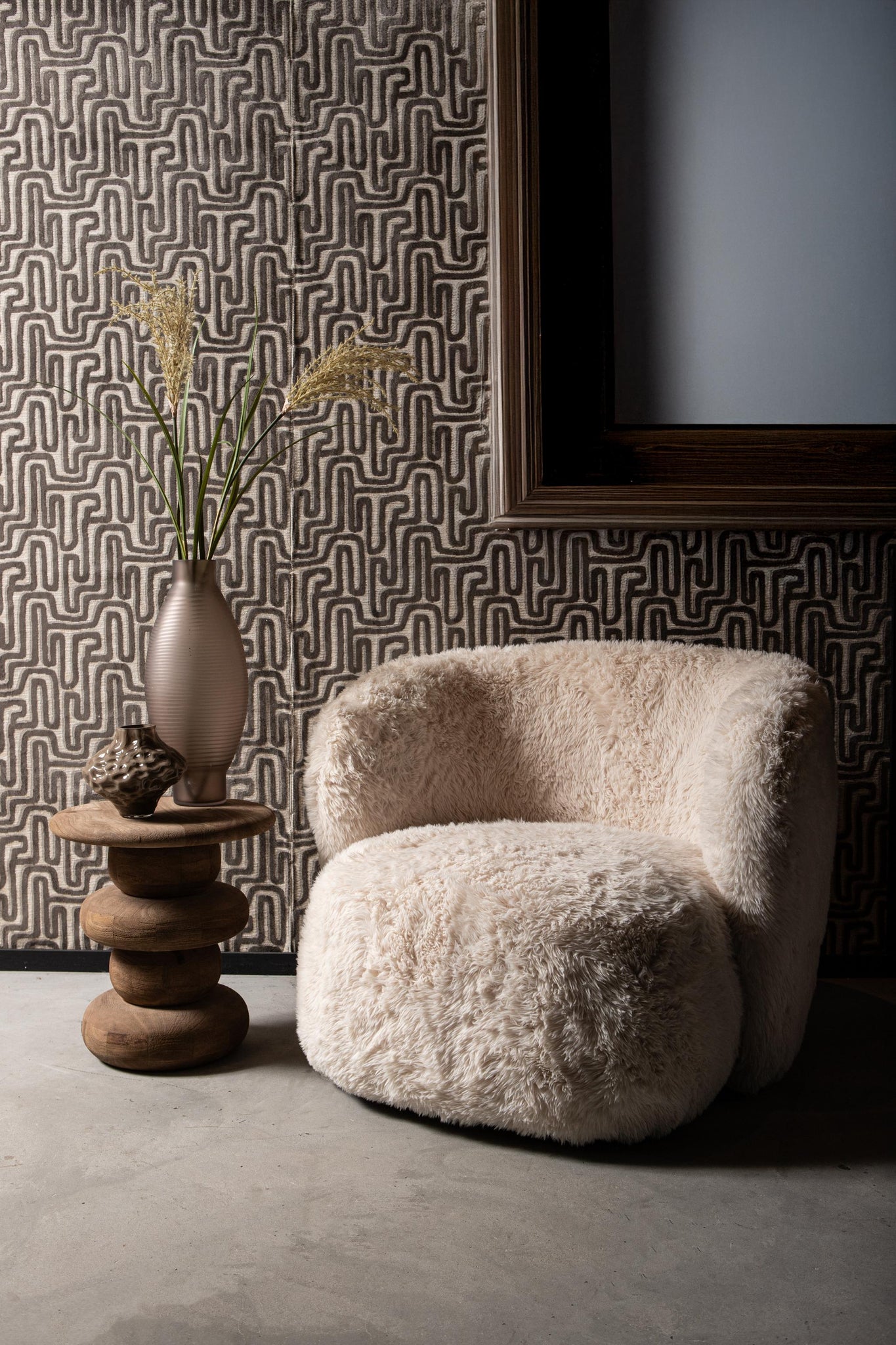 Fauteuil Aphrodite Small Fur Beige