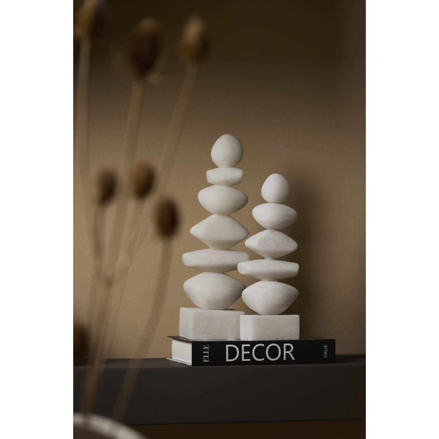 Ornament Mareva beige 10,5x7x30 cm
