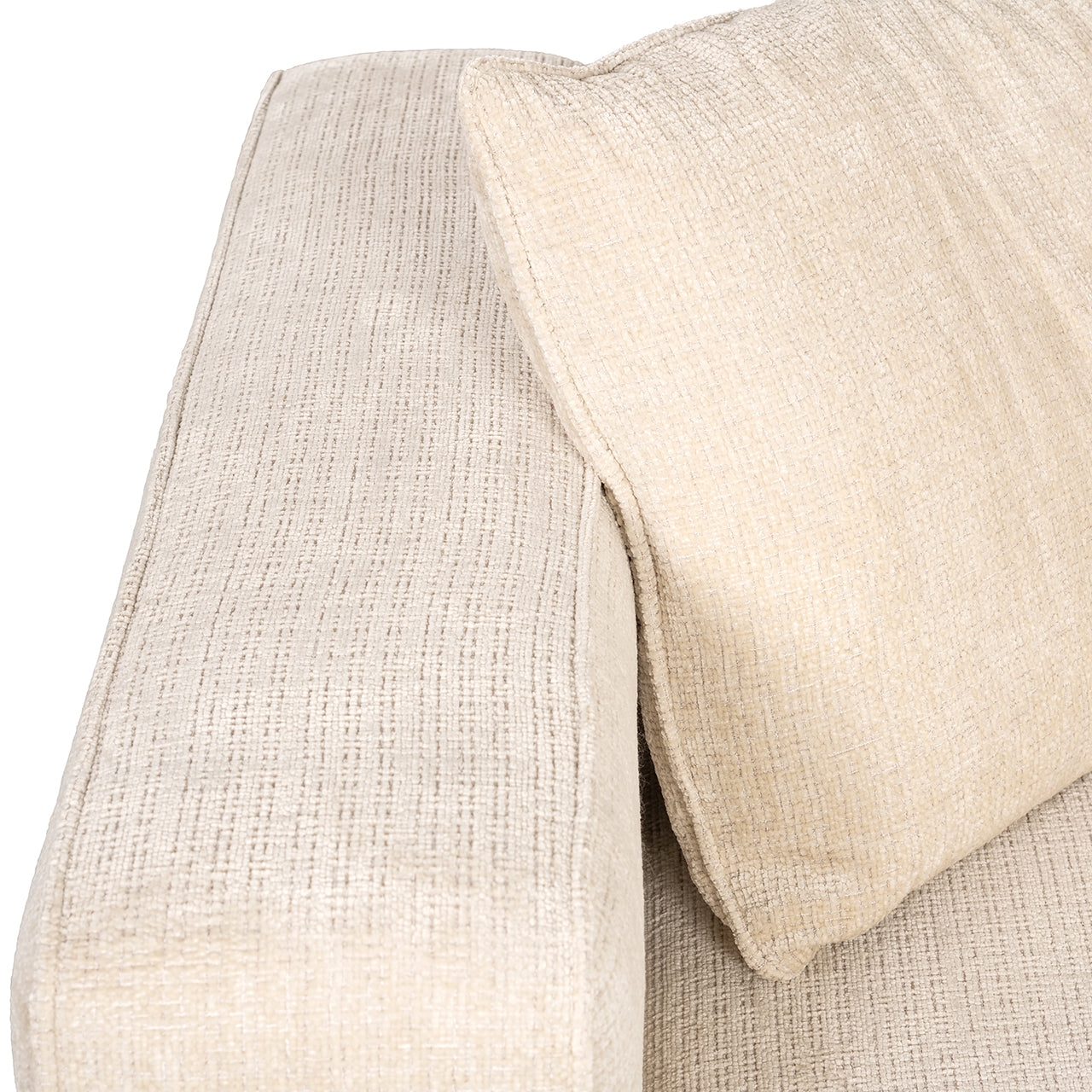 Hoekbank Lusso beige chenille