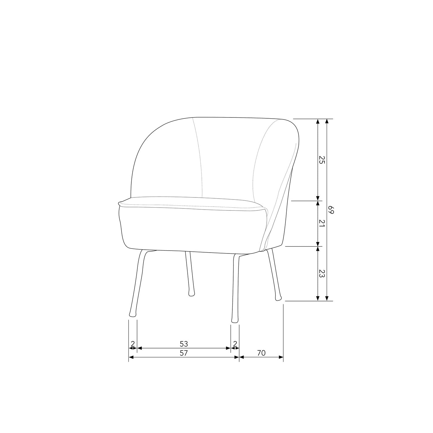 Fauteuil Vogue