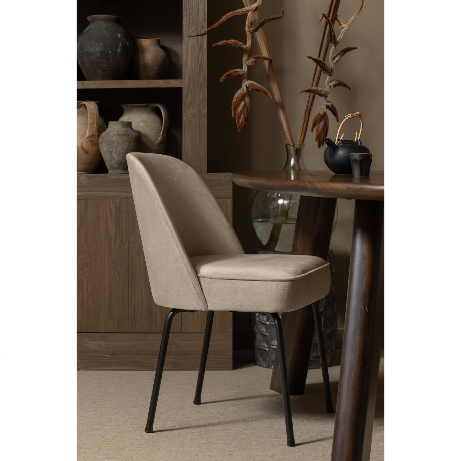 Eetkamerstoel Vogue - Velvet Khaki